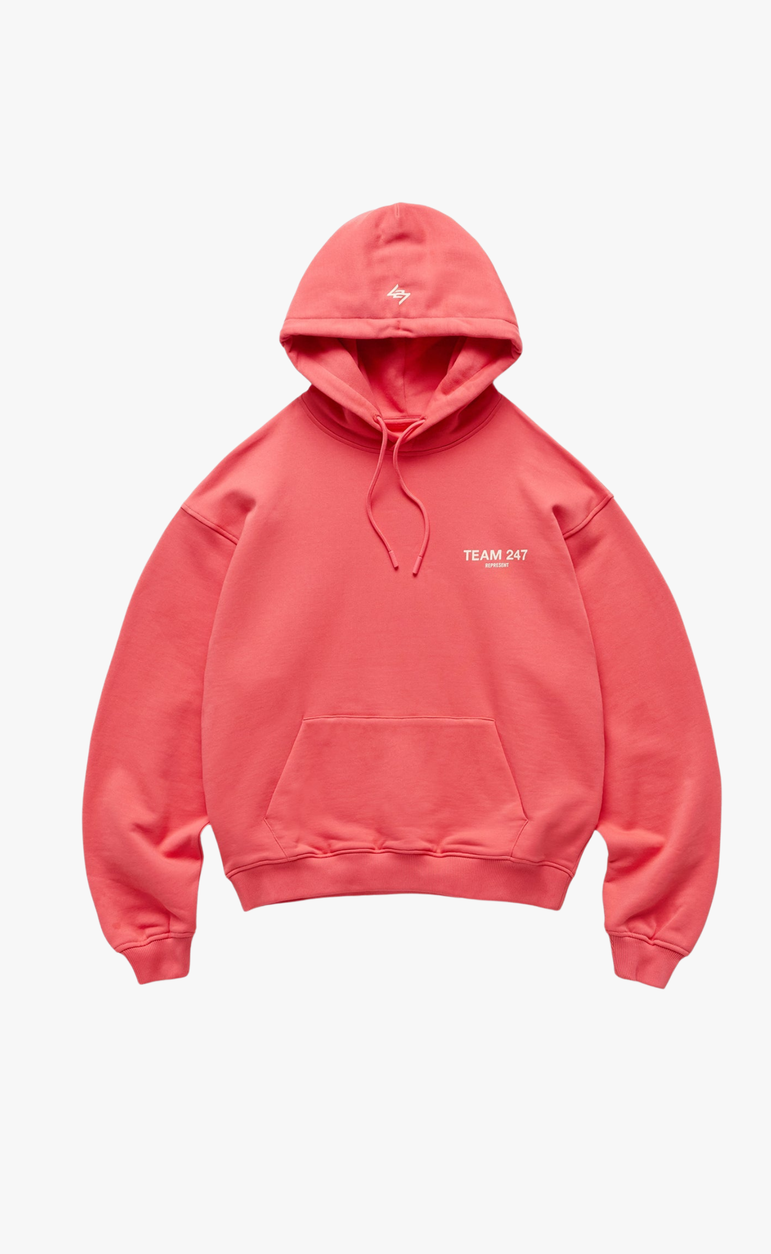 TEAM 247 OVERSIZED RACING RED HOODIE