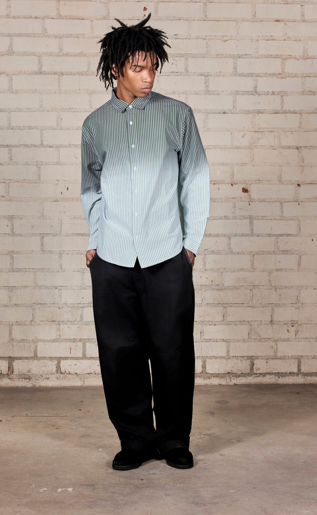FADE BUTTON UP MULTI SHIRT