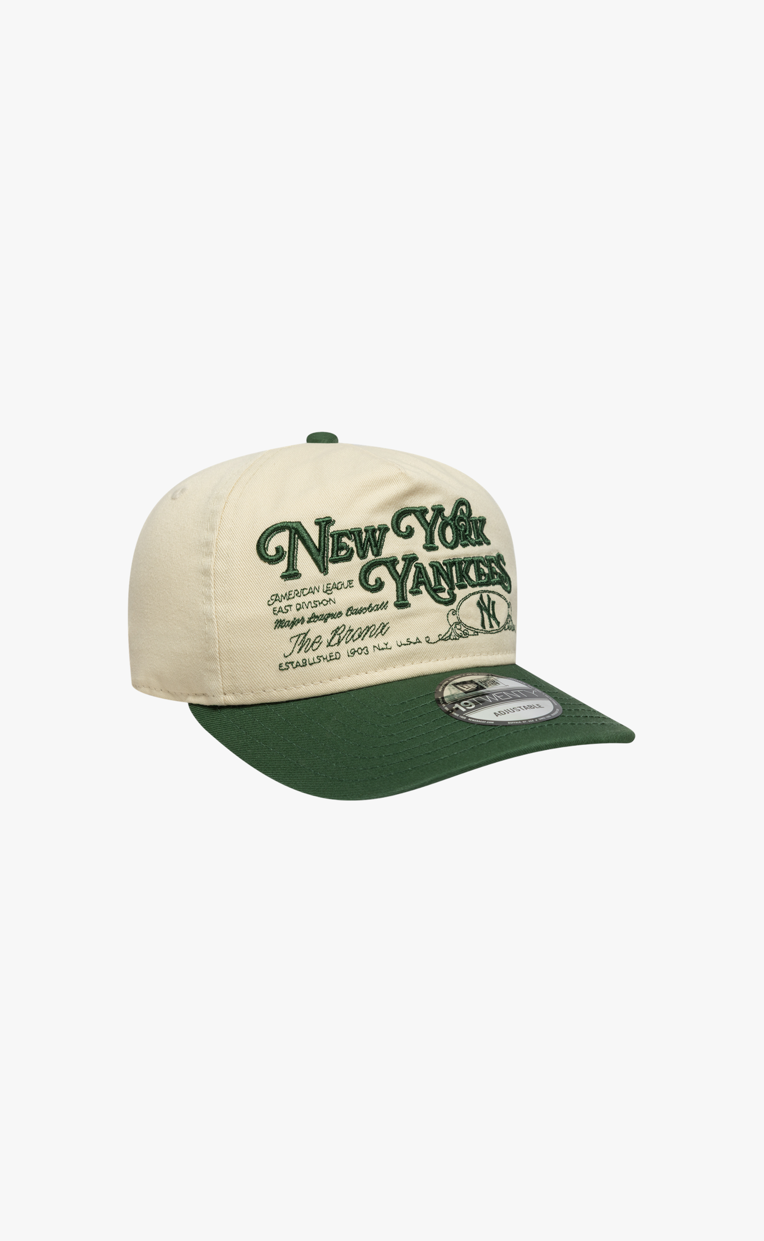 9TWENTY NEW YORK YANKEES MLB WASHED GRAPHIC BEIGE GREEN HAT