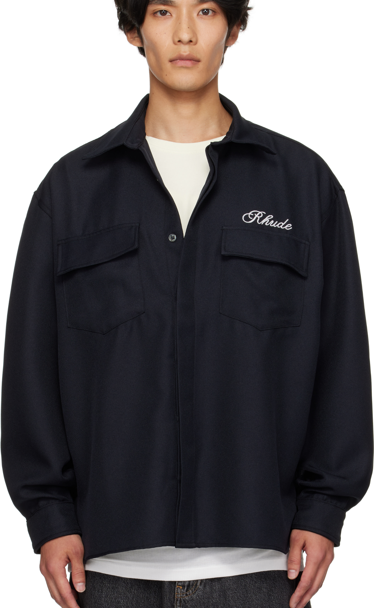BOXY WORK BLACK SHIRT