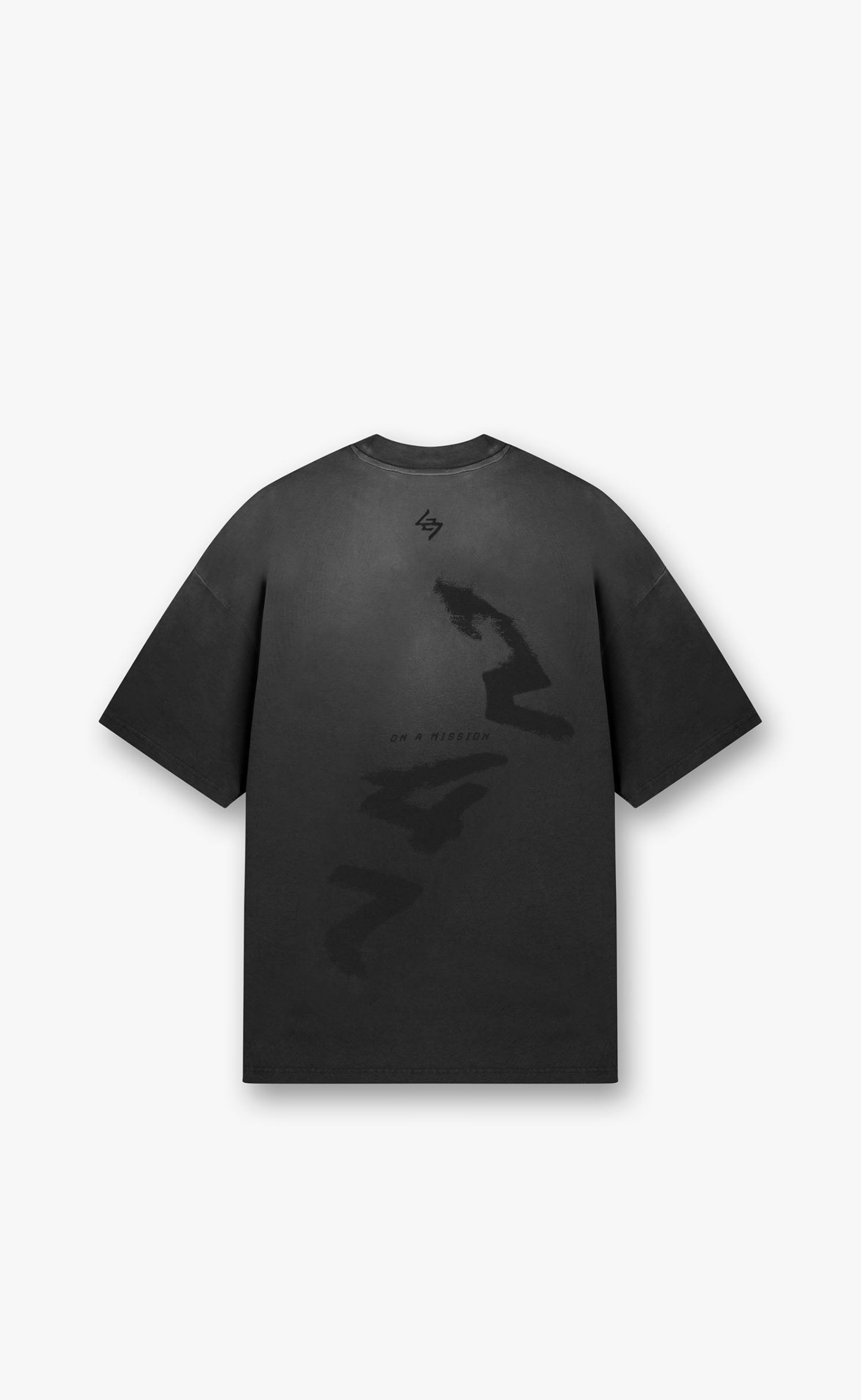 247 MOTION AGED BLACK T-SHIRT