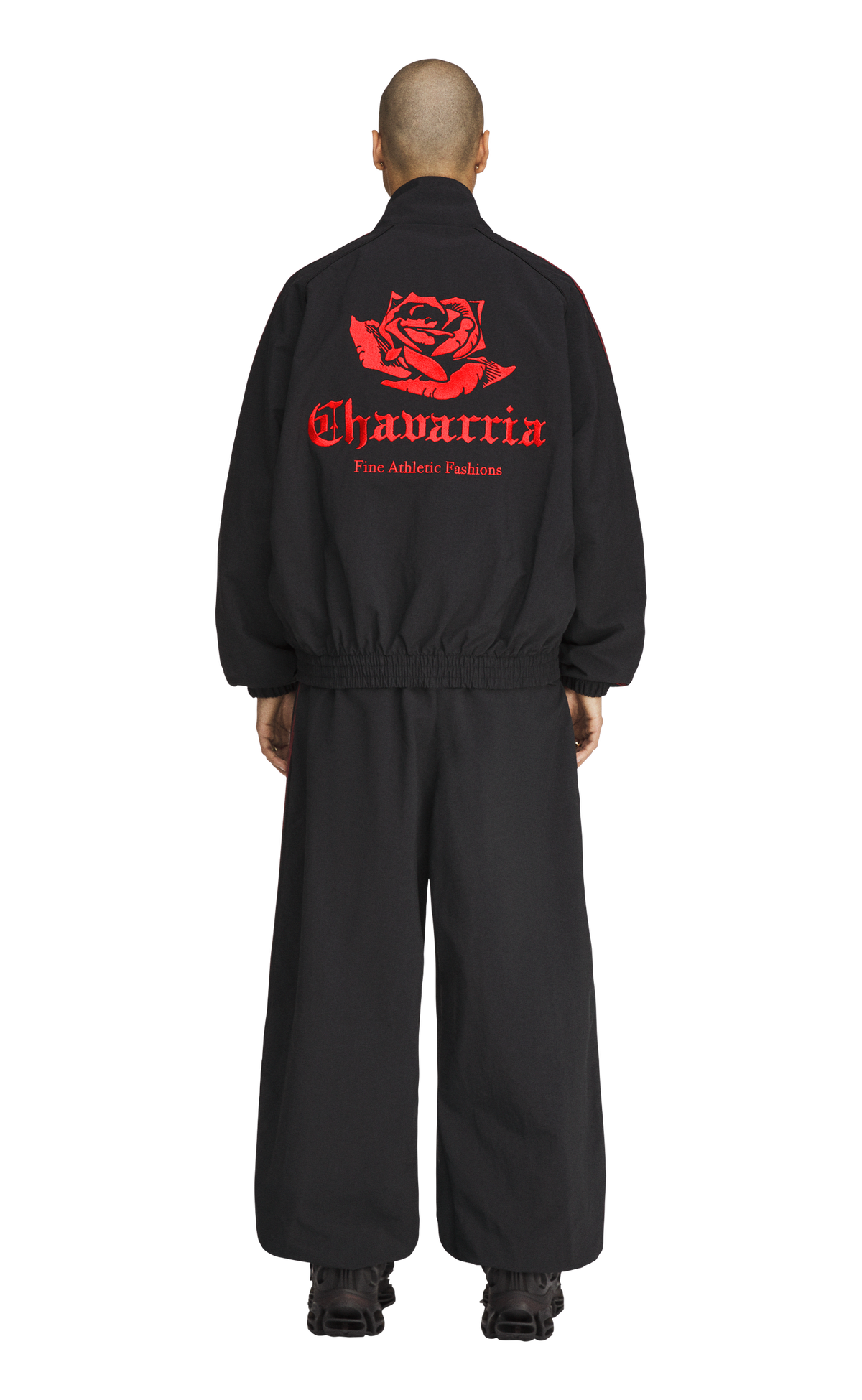 CHAVARRIA WOVEN TRACK BLACK PANT