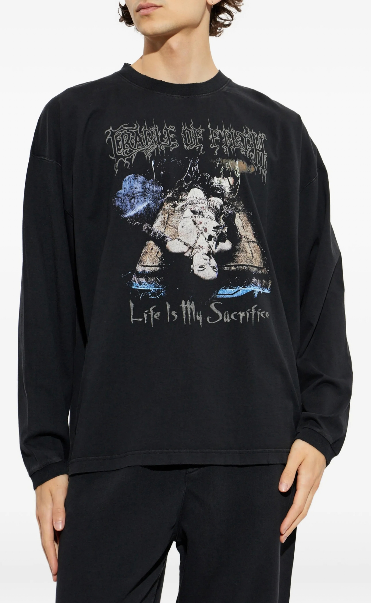 COF SACRIFICE WASHED BLACK LONGSLEEVE