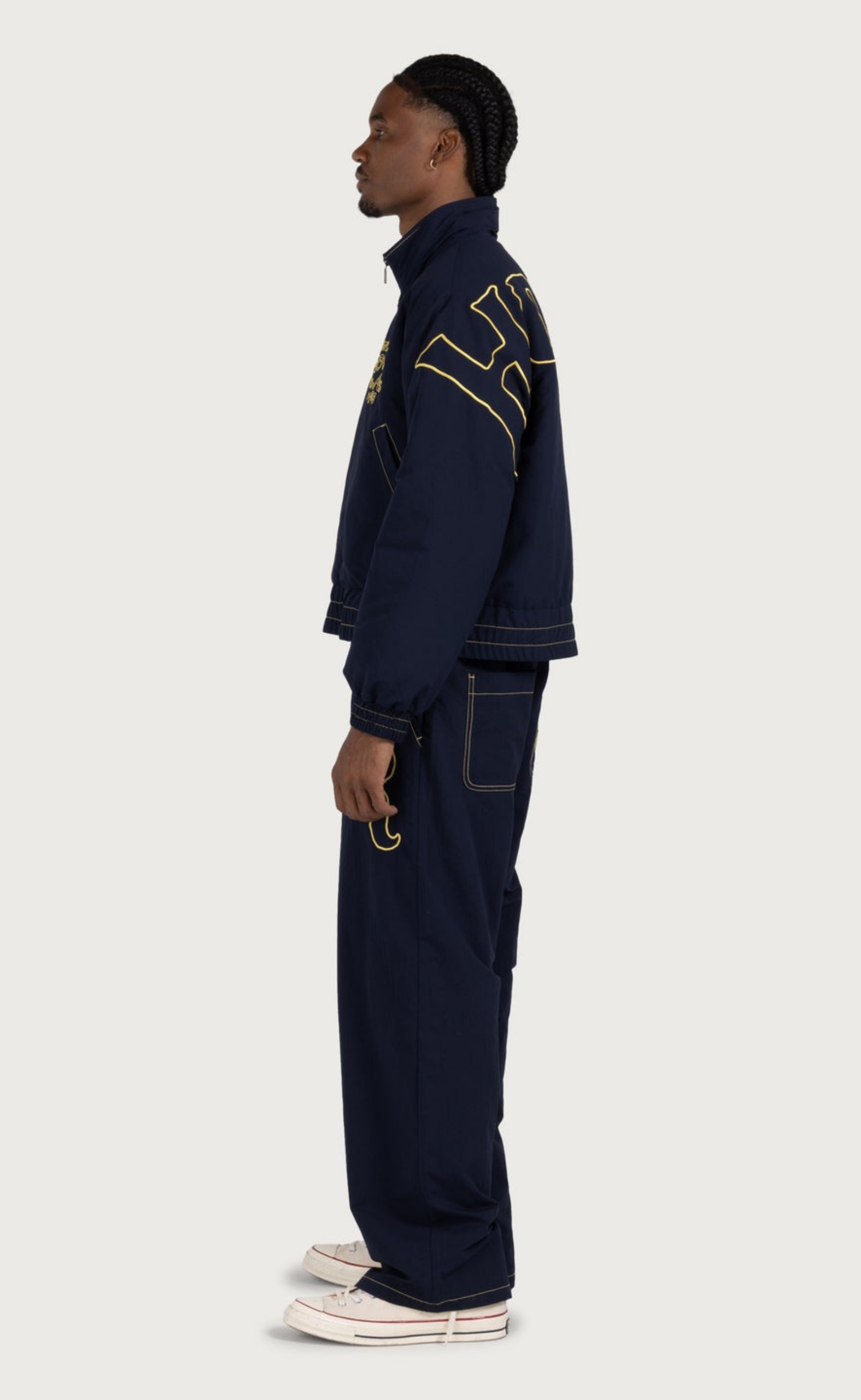 PUFF NAVY PANTS