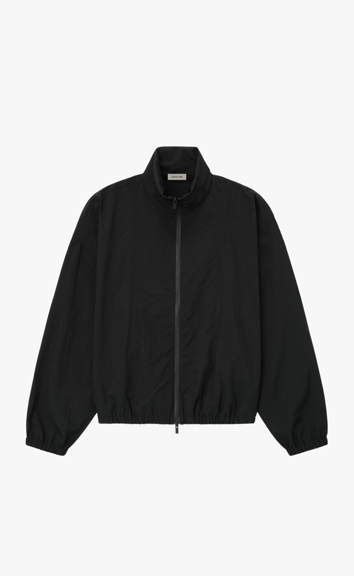NYLON RIPSTOP TECH TRACK BLACK JACKET