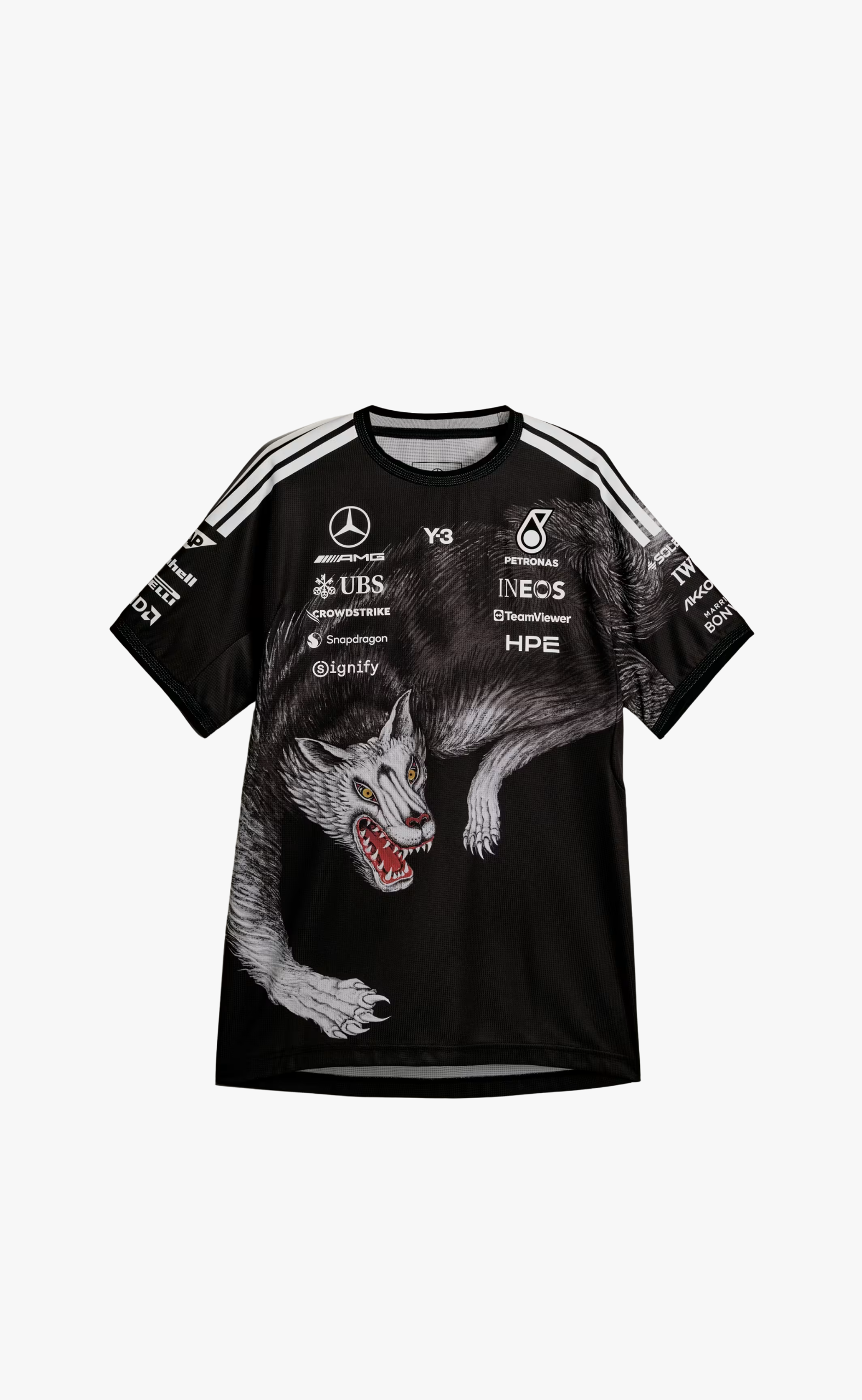 F1 MERCEDES DRIVER BLACK T-SHIRT