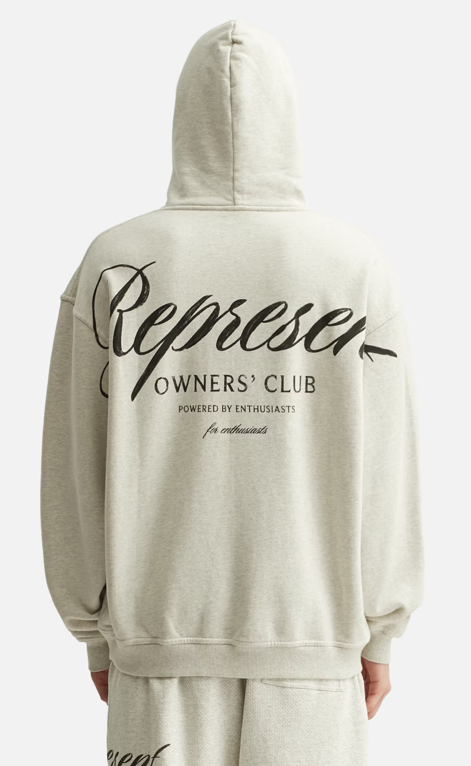 OWNERS CLUB SCRIPT CREAM MARL HOODIE