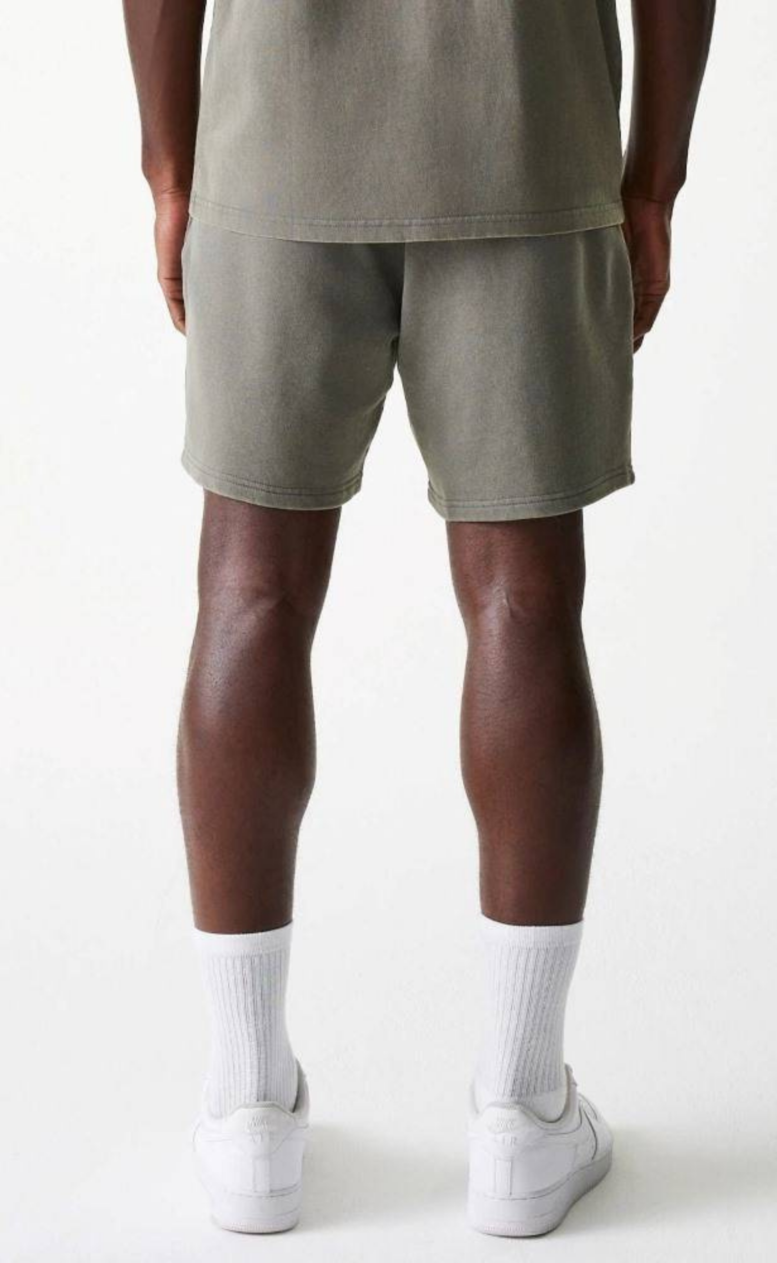 NBA WASHED SHORT ASS GREY SHORTS