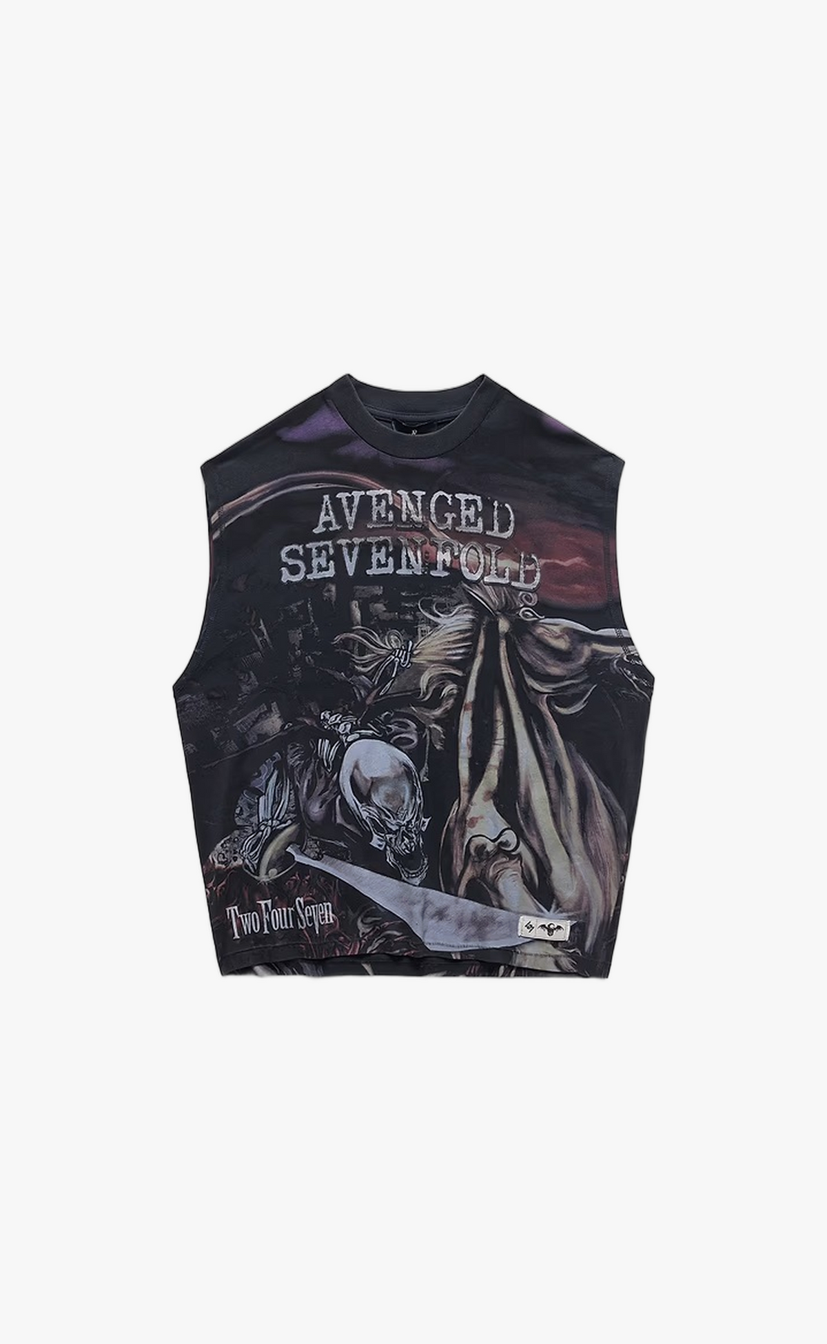 247 AVENGED SEVENFOLD CITY OF EVIL AGED BLACK TANK TOP