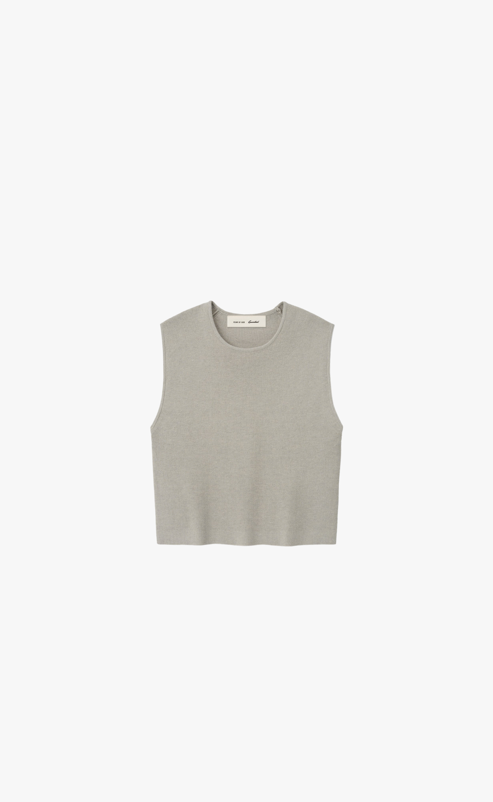 RIB KNIT CROP TOP SEAL T-SHIRT