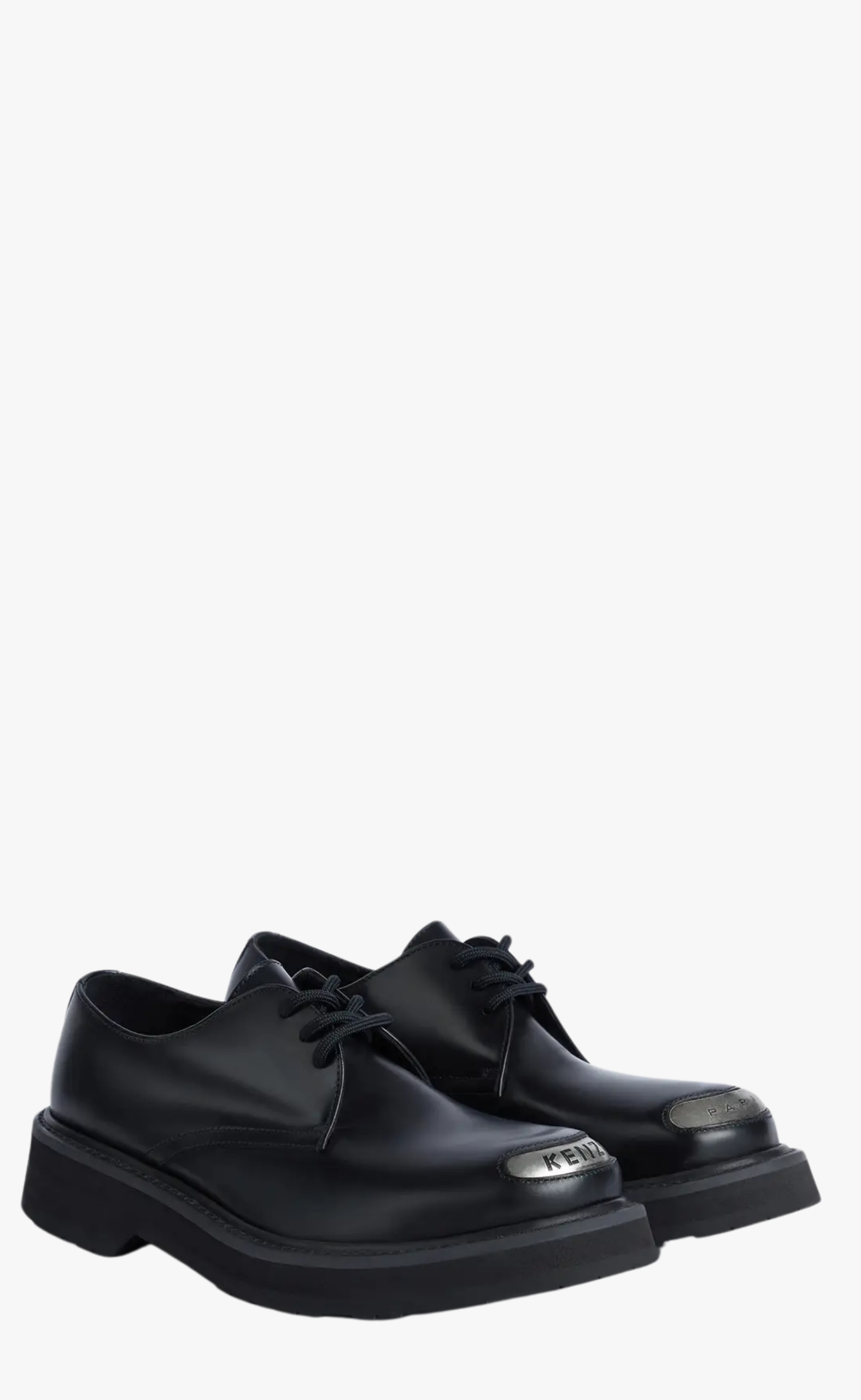 KENZO SMILE DERBIES IN LEATHER BLACK LOAFER