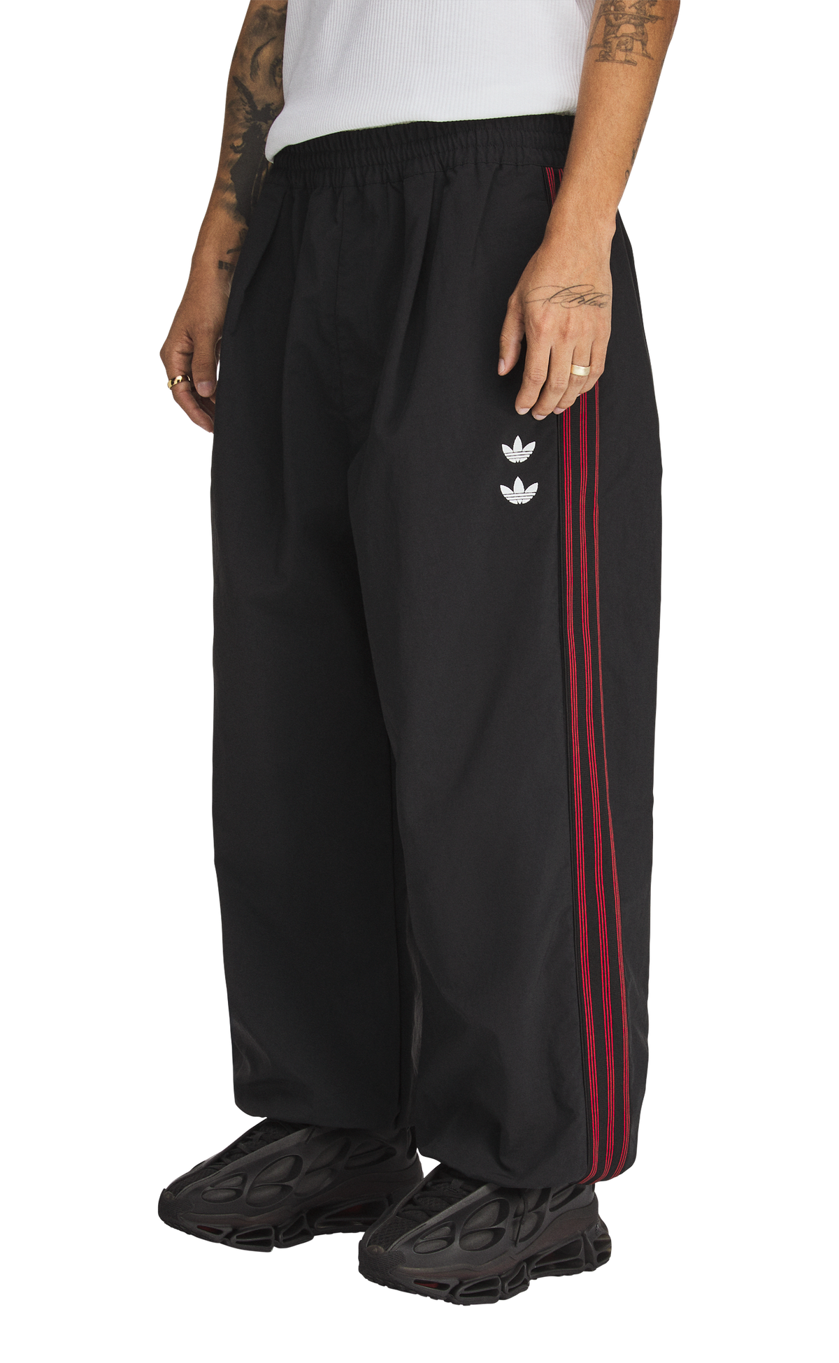 CHAVARRIA WOVEN TRACK BLACK PANT