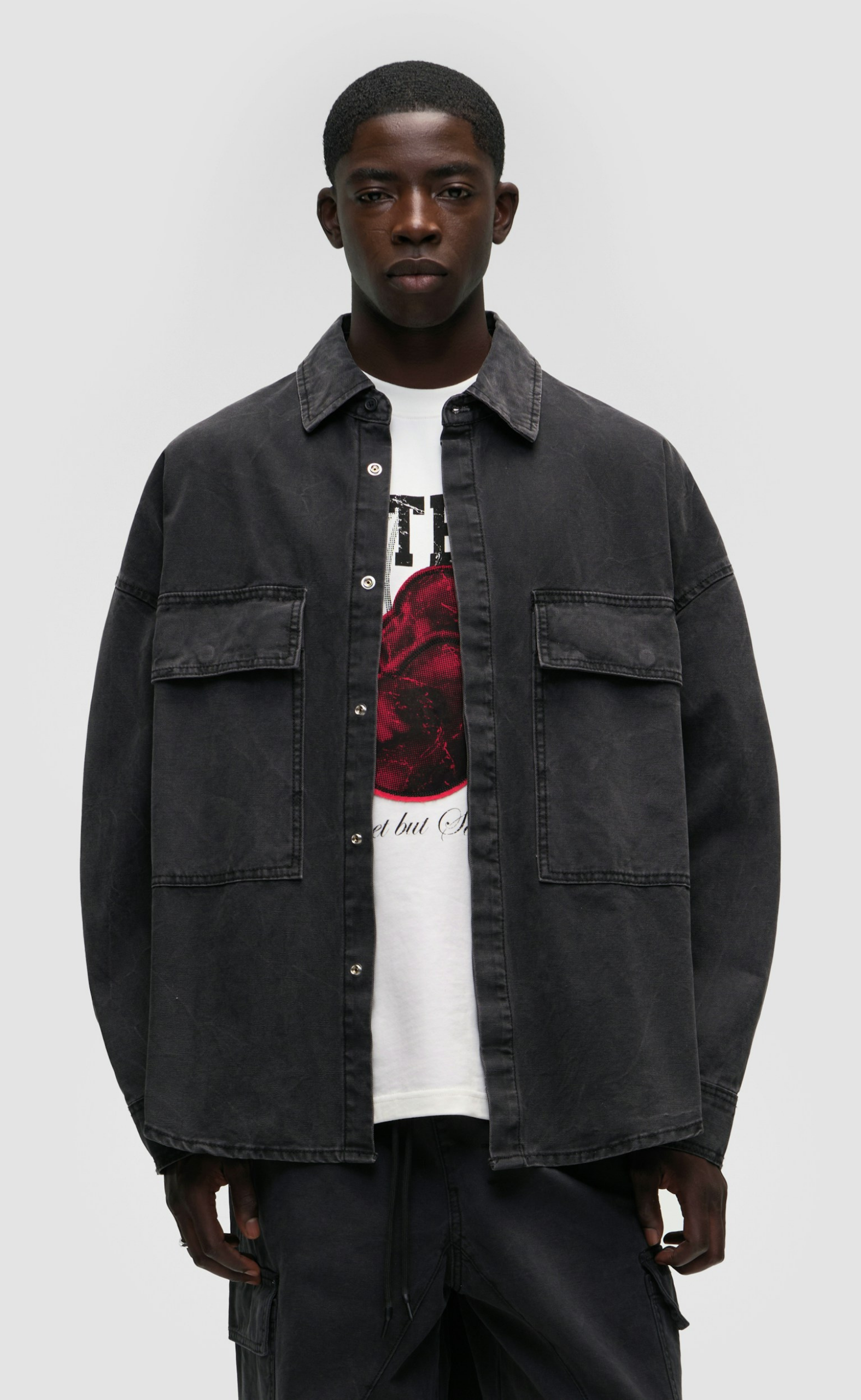 BLAKE BLACK WASHED SHIRT