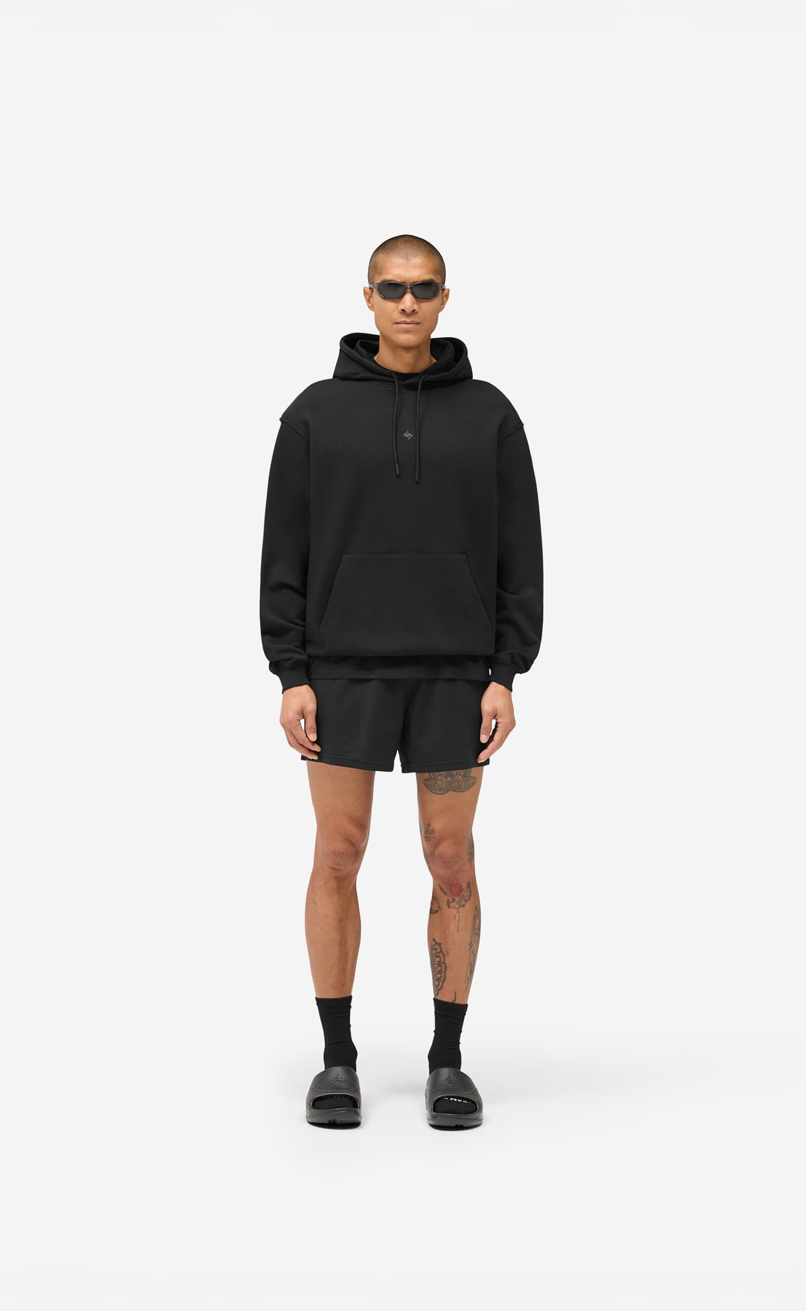 247 DNA MESH JET BLACK SHORTS