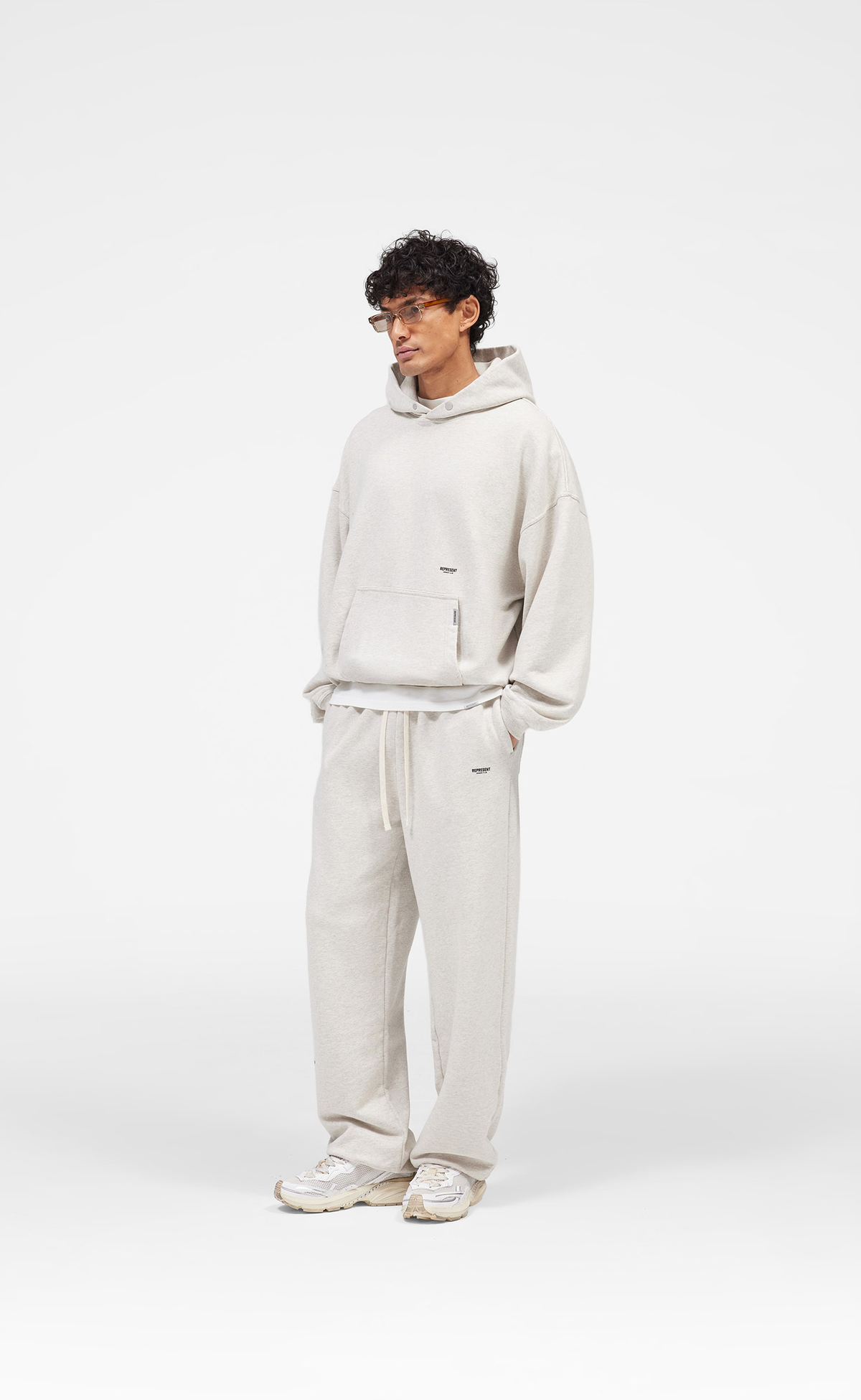 MICRO OWNERS CLUB CREAM MARL SWEATPANTS