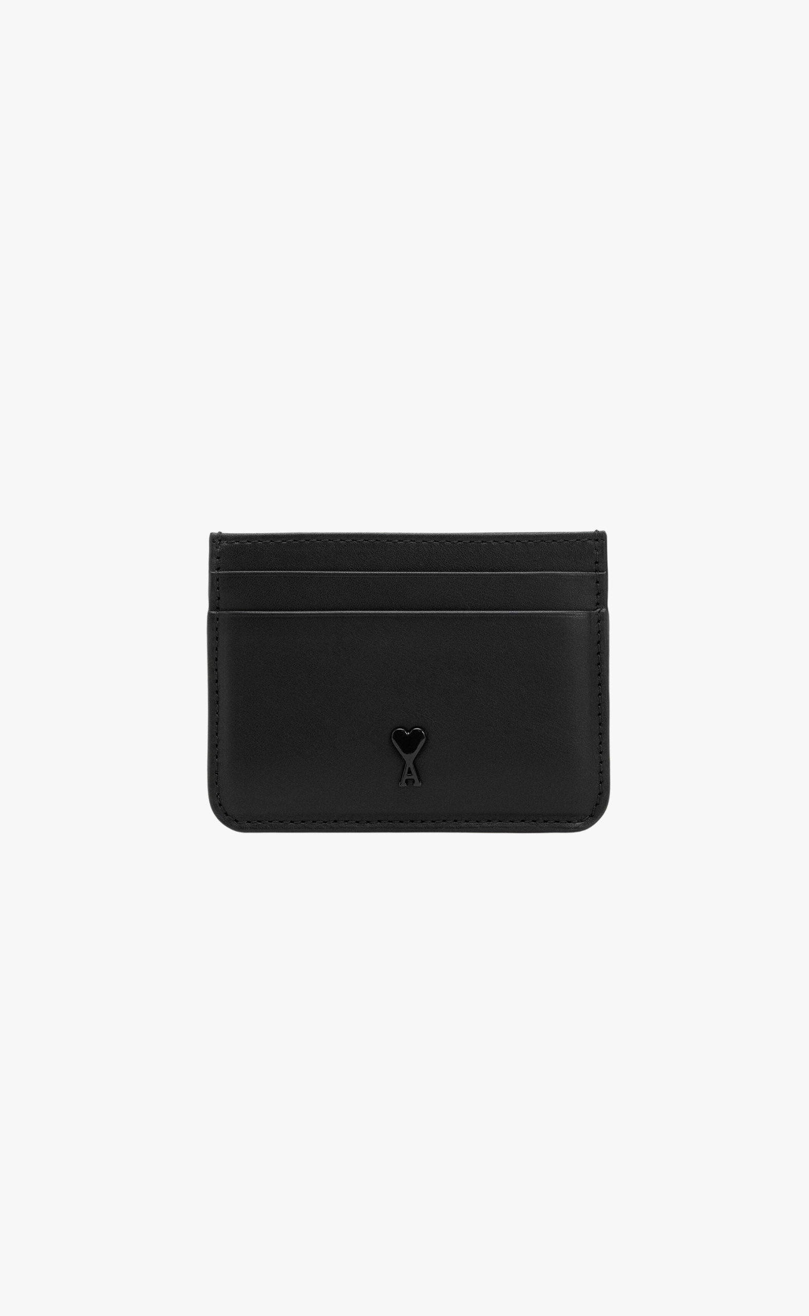 COWHIDE LEATHER BLACK CARD HOLDER WALLET