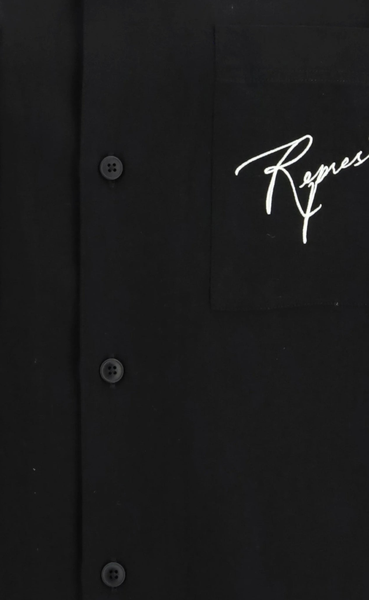 LOVE AND KISSES RESORT JET BLACK SHIRT