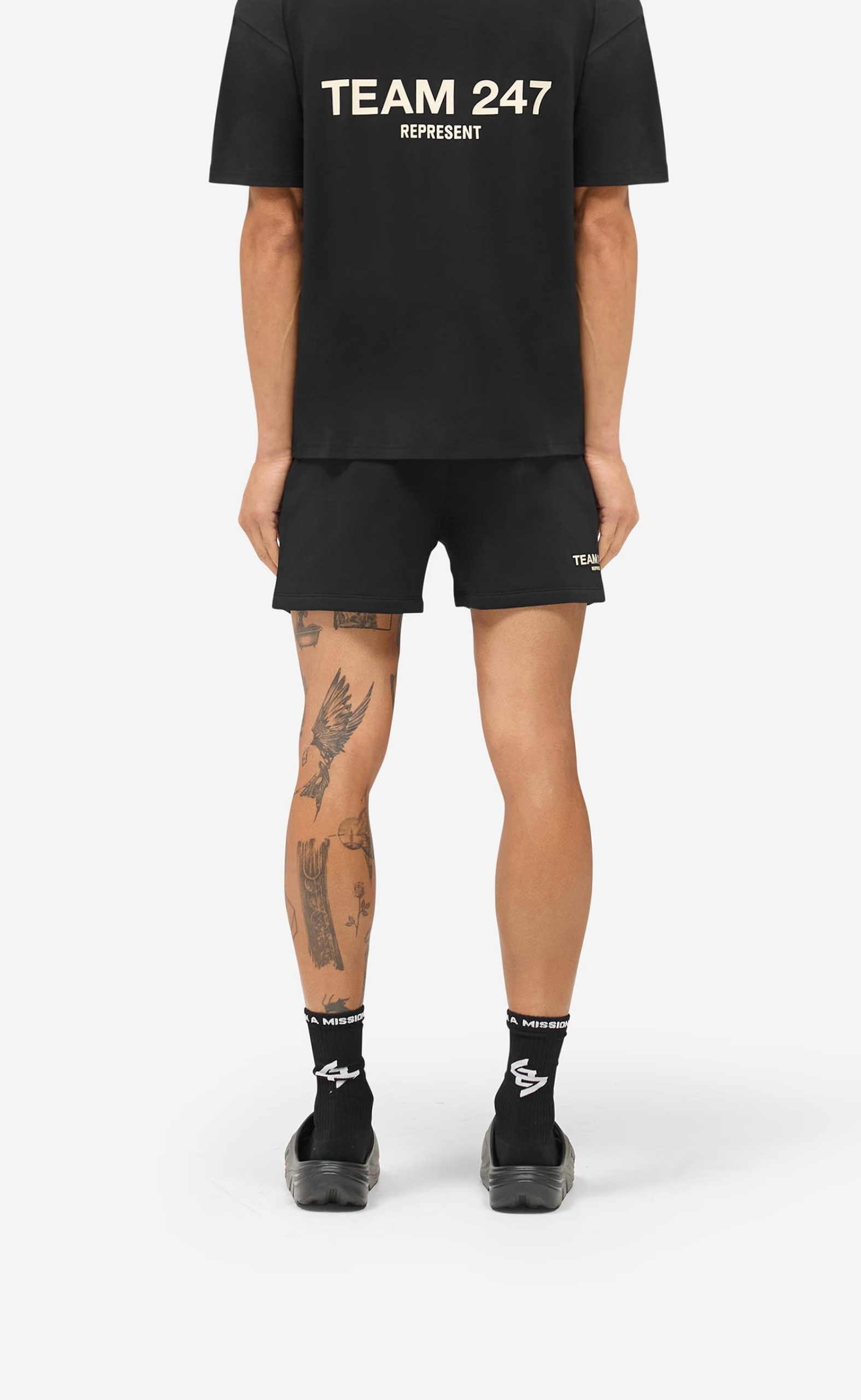 TEAM 247 JERSEY JET BLACK SHORTS