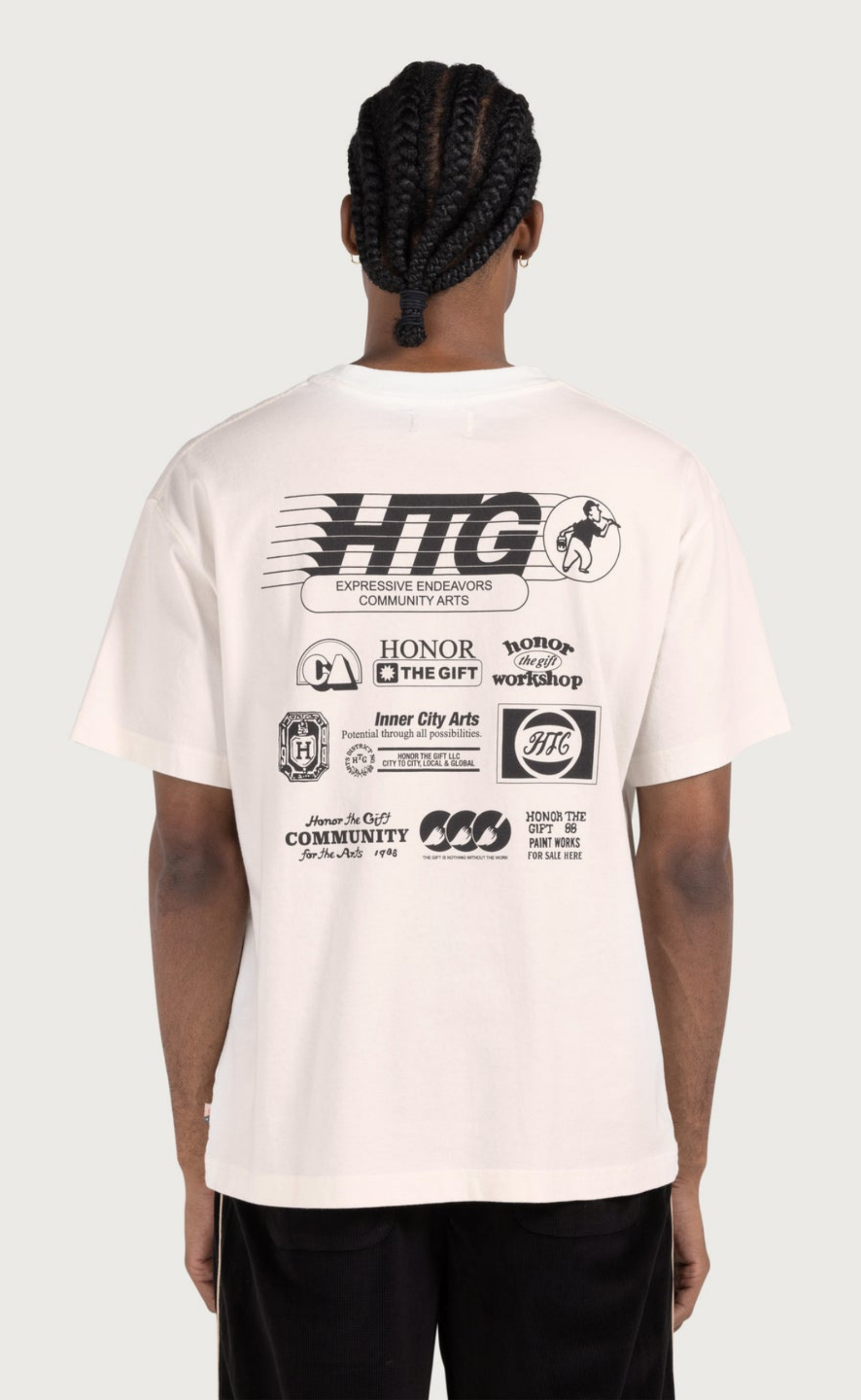 PAINT WORKS BONE T-SHIRT