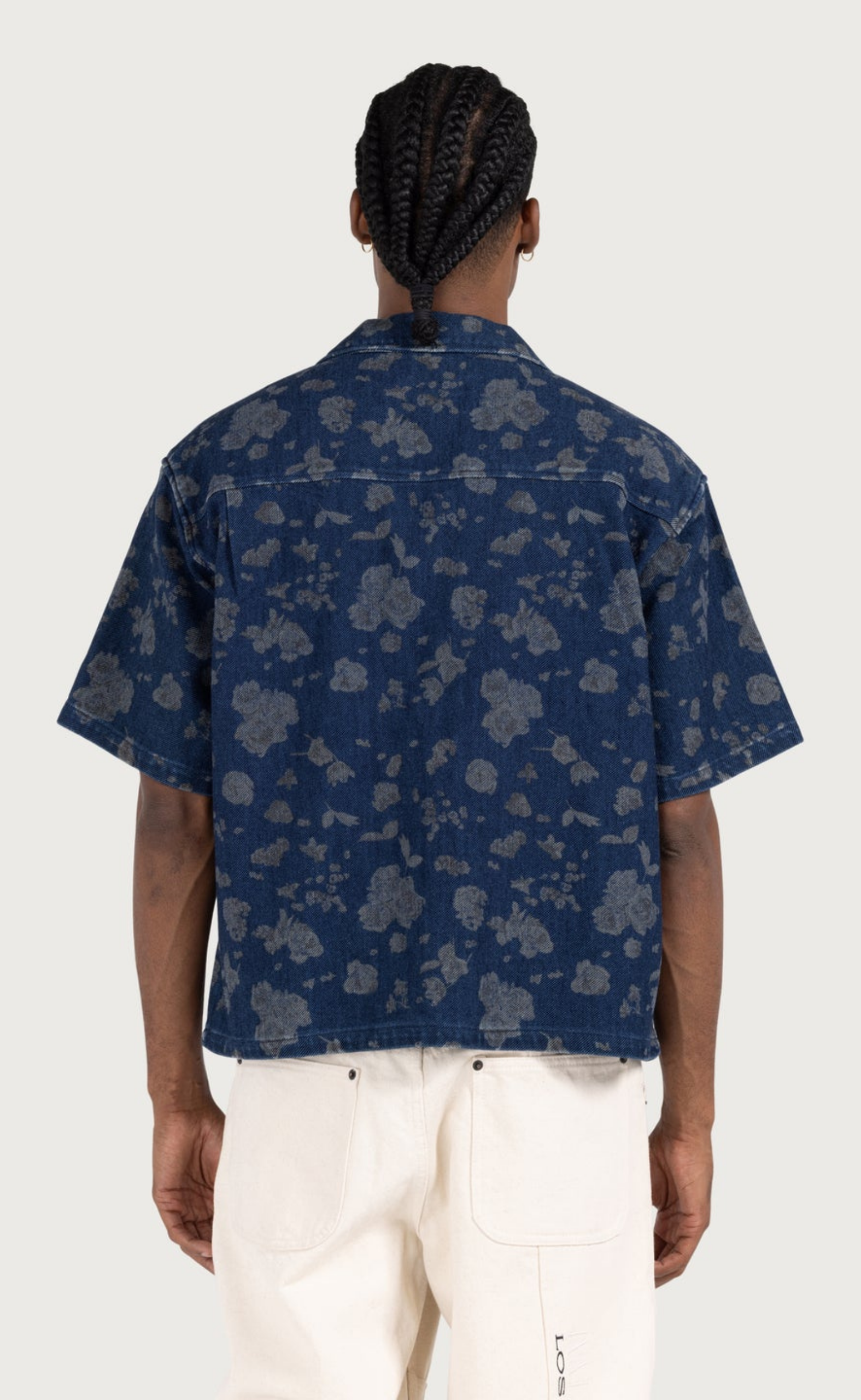 INDIGO FLORAL CAMP BLUE SHIRT