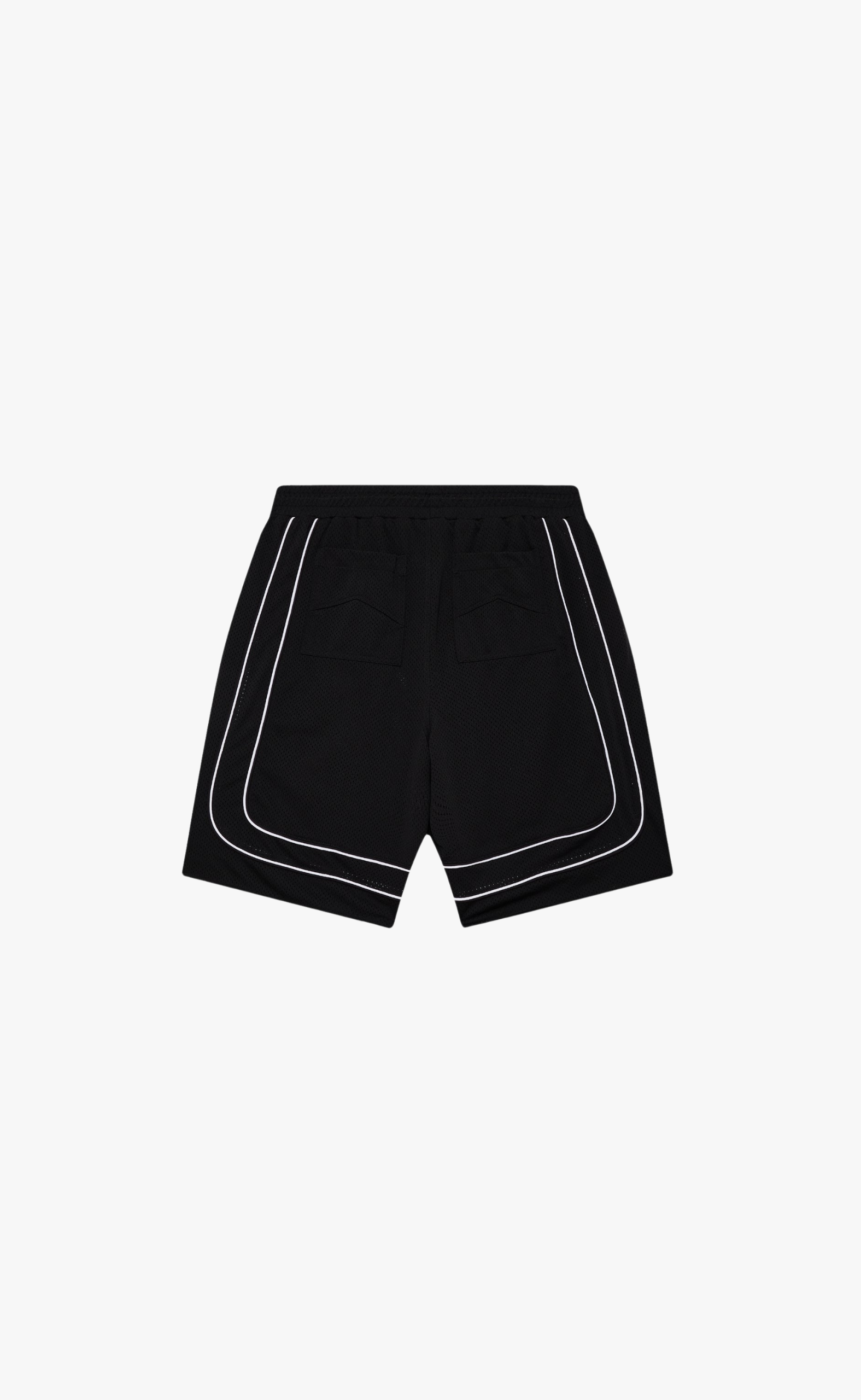 BAGGY MESH BASKETBALL BLACK SHORTS