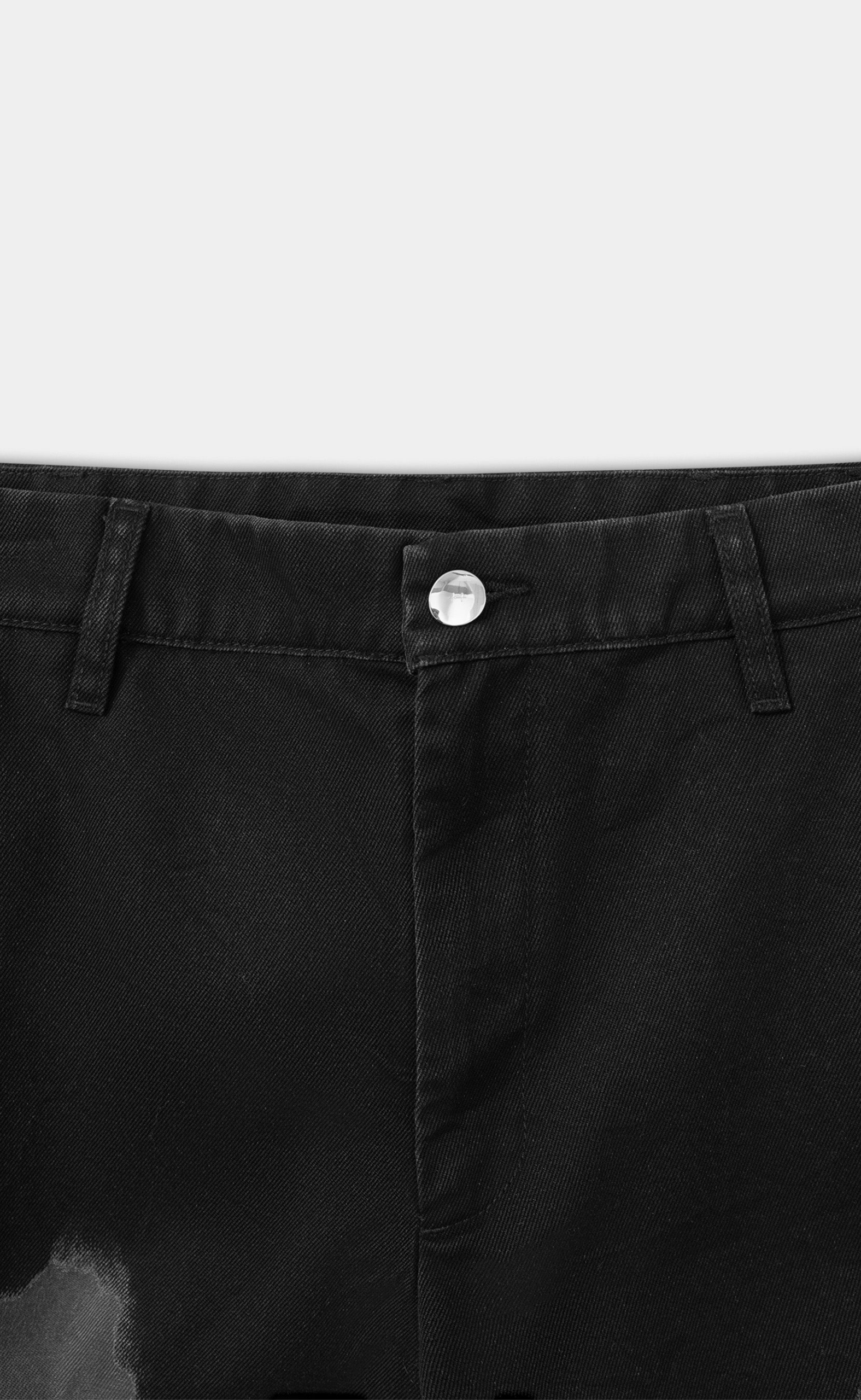 GALLOP DENIM BLACK TROUSERS