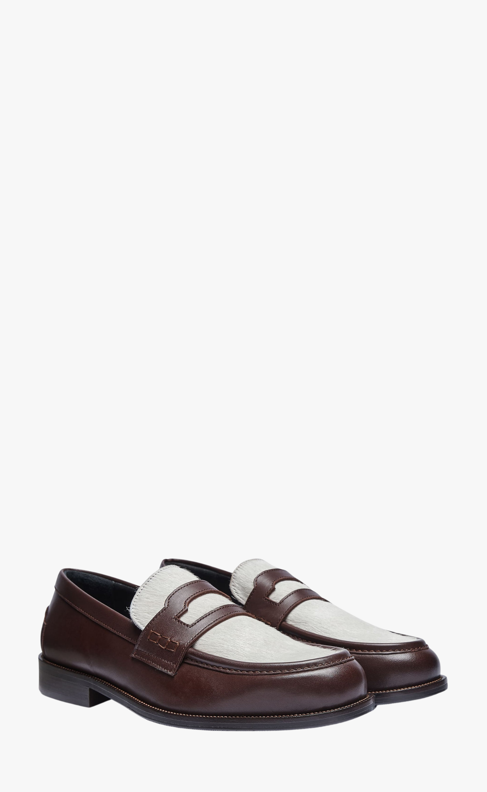 LE METROPOLITAIN BROWN WHITE LOAFER