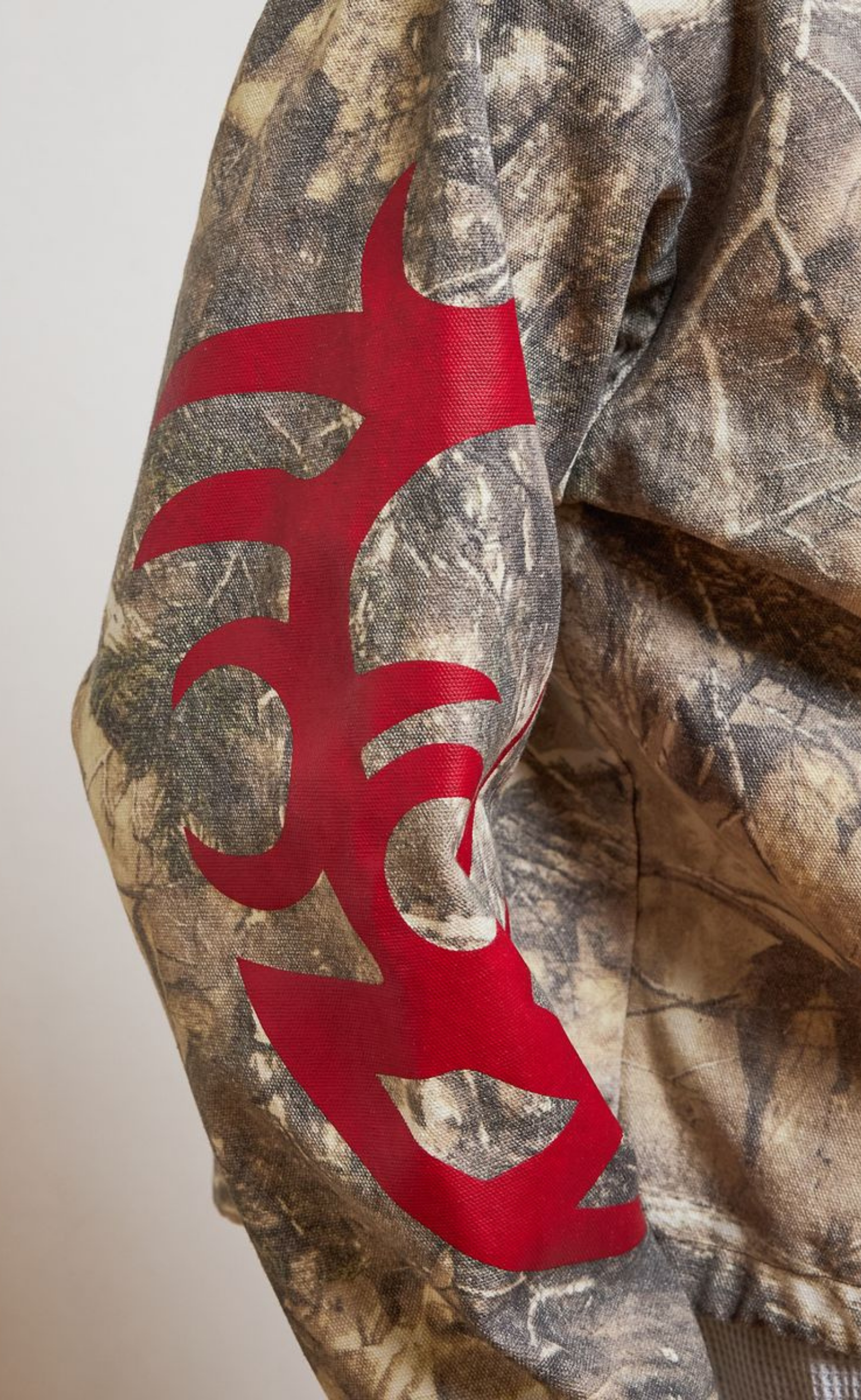 HUNT CANVAS PONCHO CAMO HOODIE