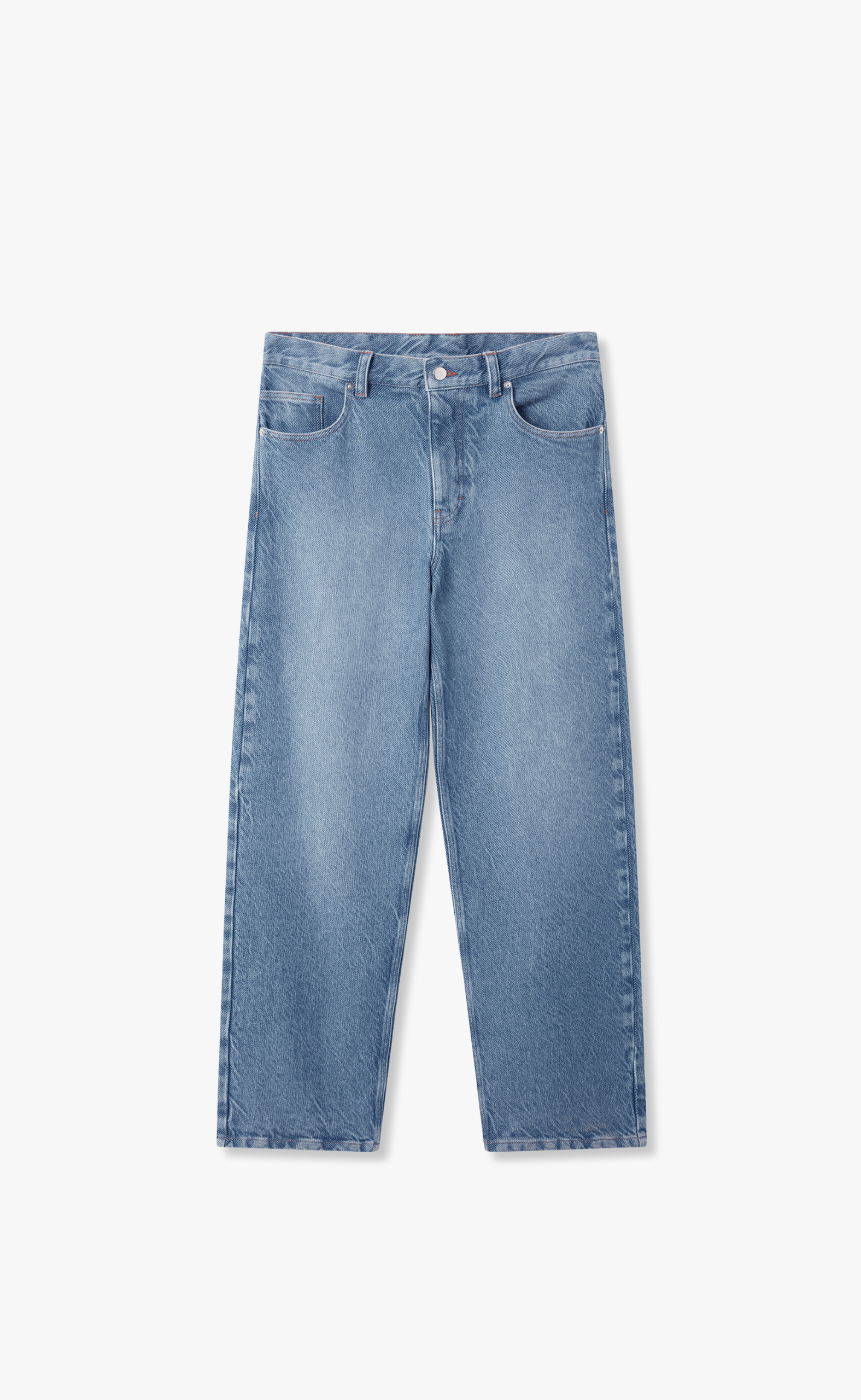 ZINE TWILL RELAXED MID BLUE JEANS