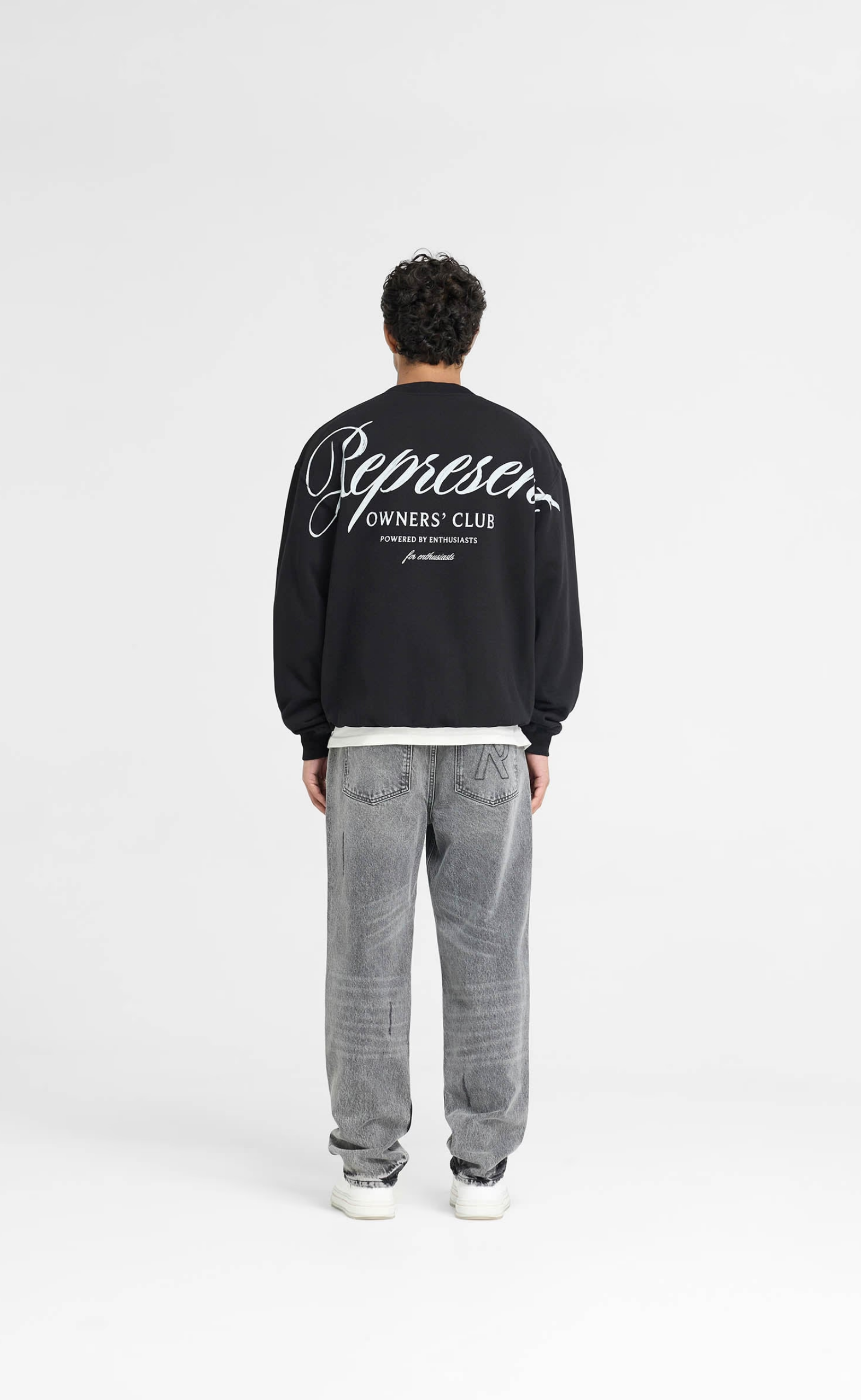 REPRESENT OWNERS CLUB SCRIPT BLACK CREWNECK