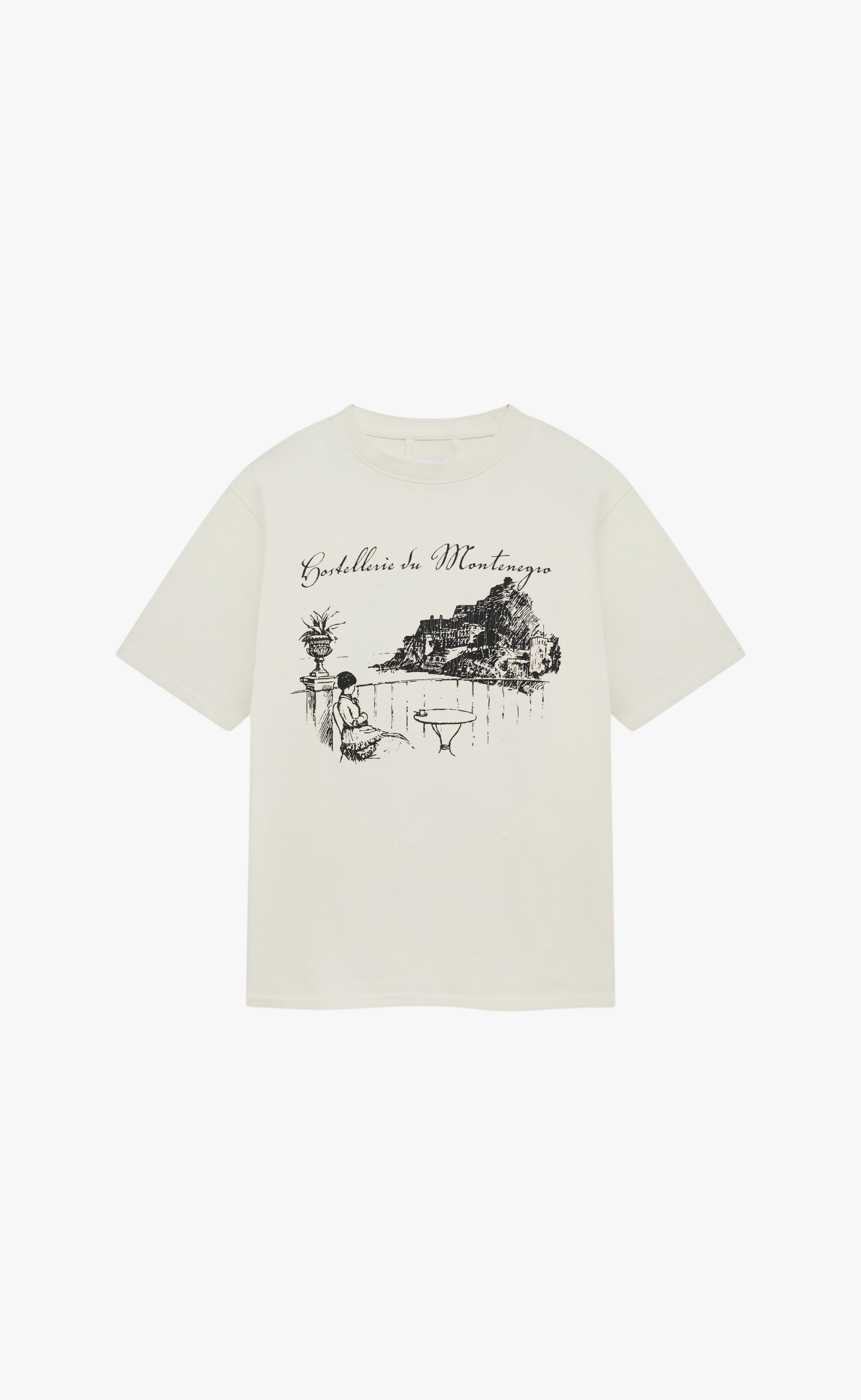 MONTENEGRO MORADA VINTAGE WHITE T-SHIRT