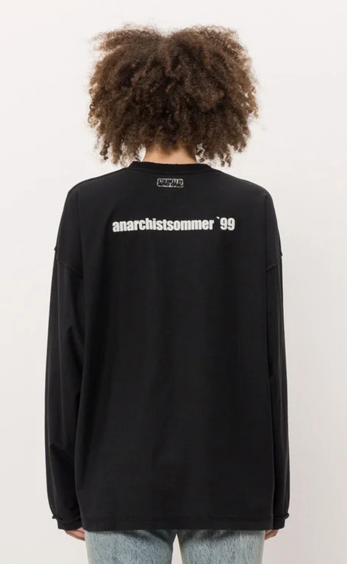 ANARCHIST SUMMER INSIDE OUT WASHED BLACK LONGSLEEVE