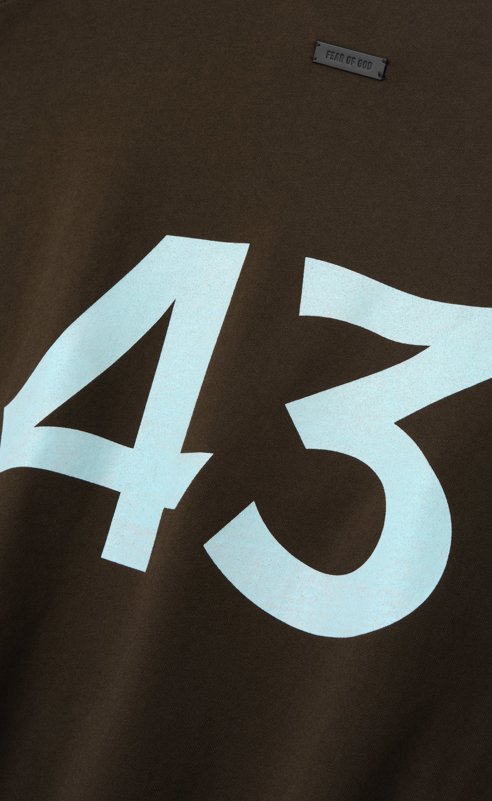 43 CUT SLEEVE DARK BROWN T-SHIRT