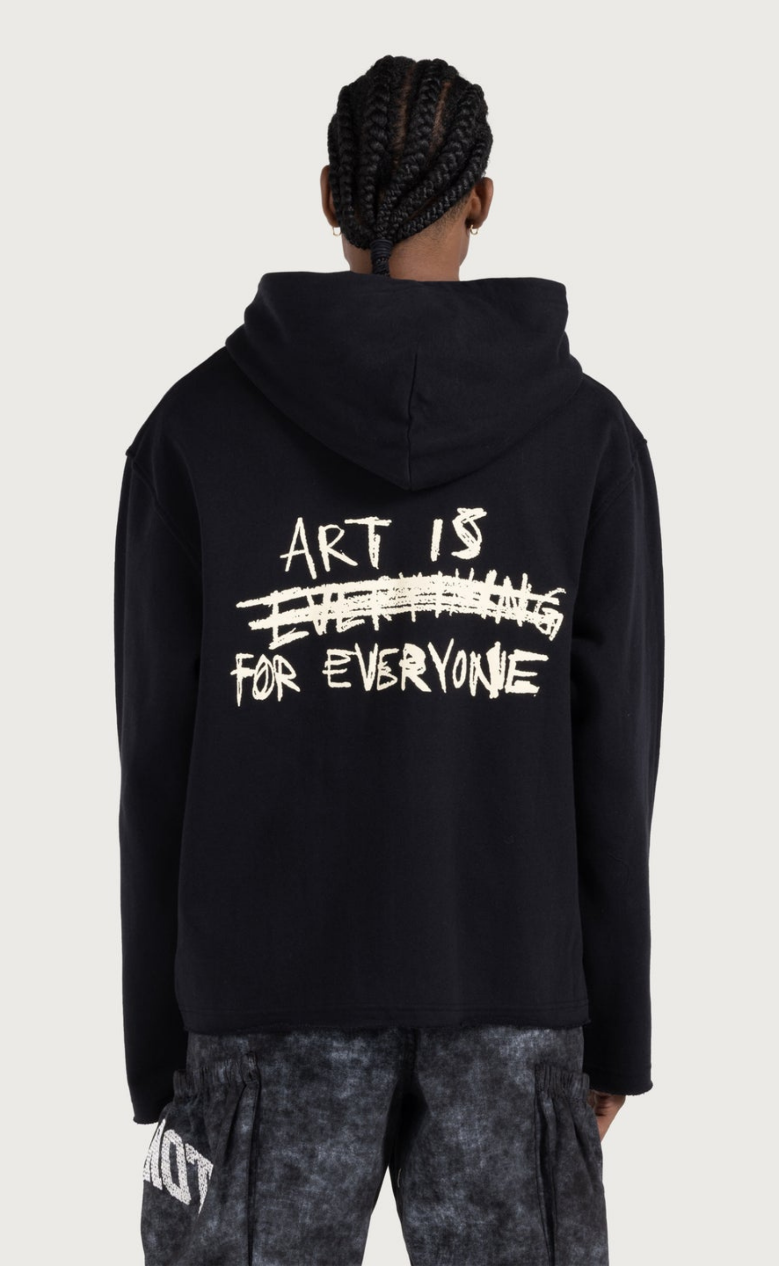 HONOR ART INSTITUTE ZIP BLACK HOODIE