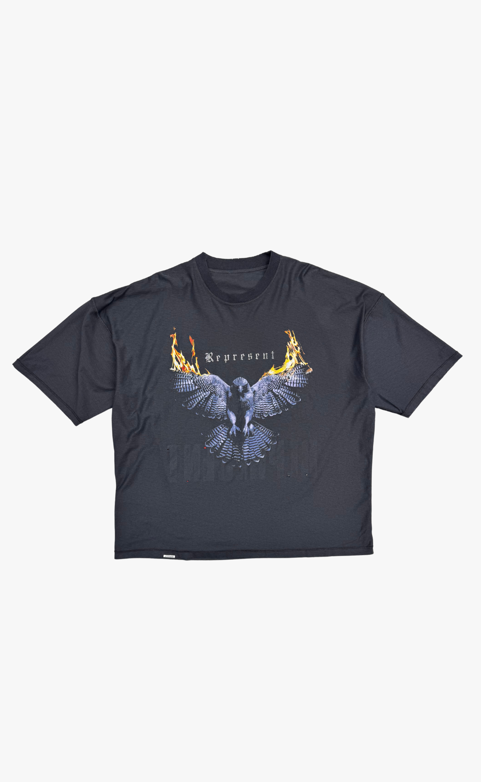 REVERSIBLE LIVING LEGACY FALCON SUN FADE GREY T-SHIRT