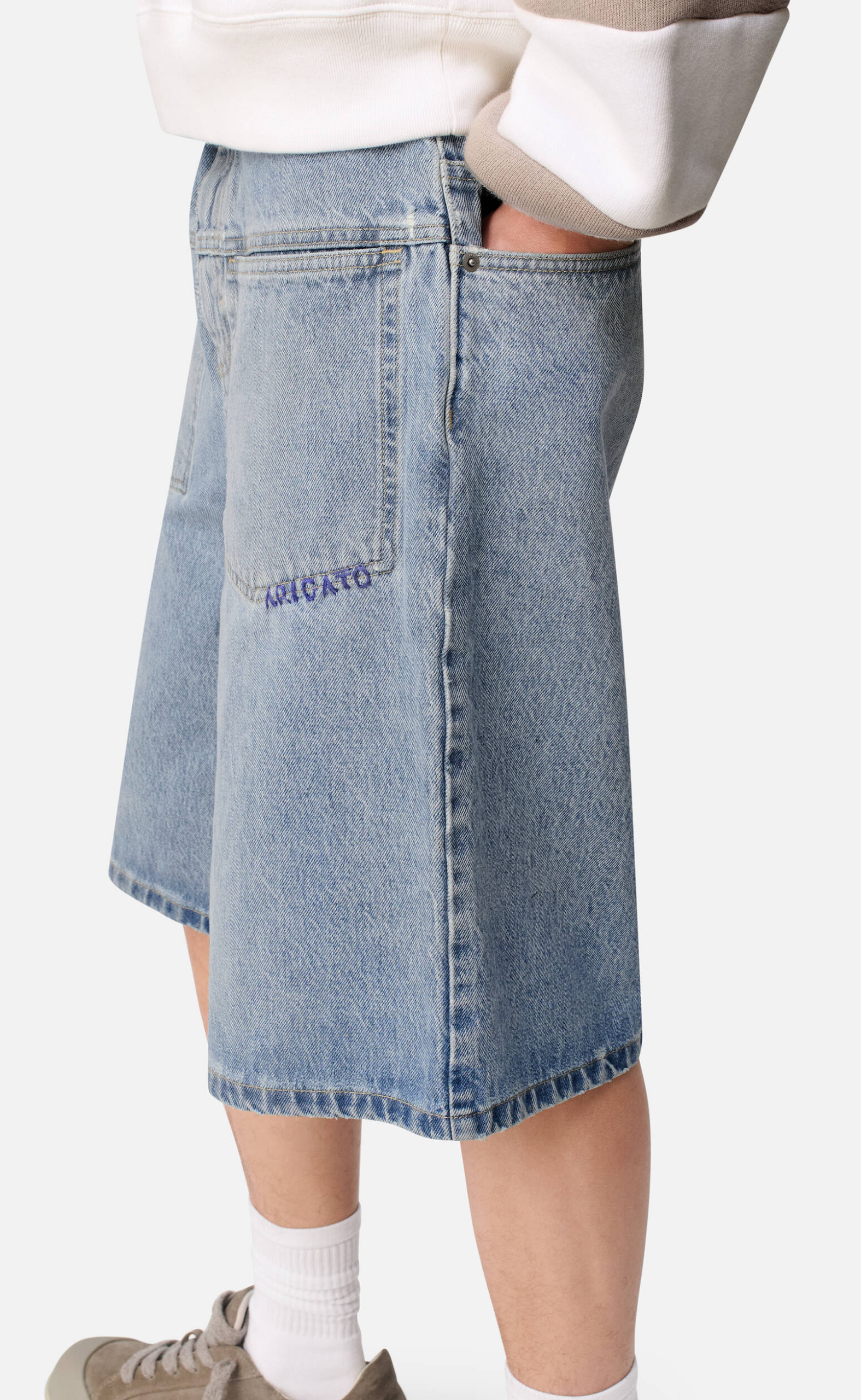 INVERT DENIM BLUE SHORTS