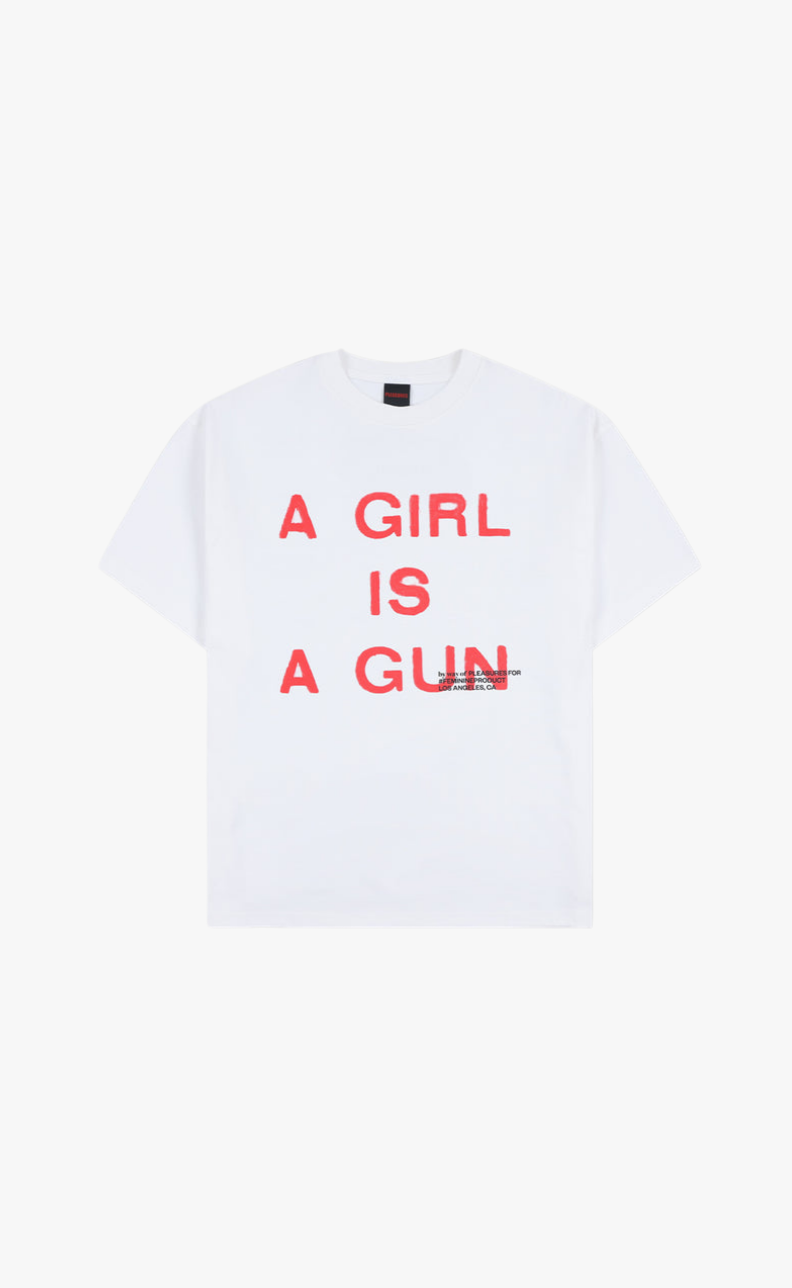 GIRL IS A GUN WHITE T-SHIRT