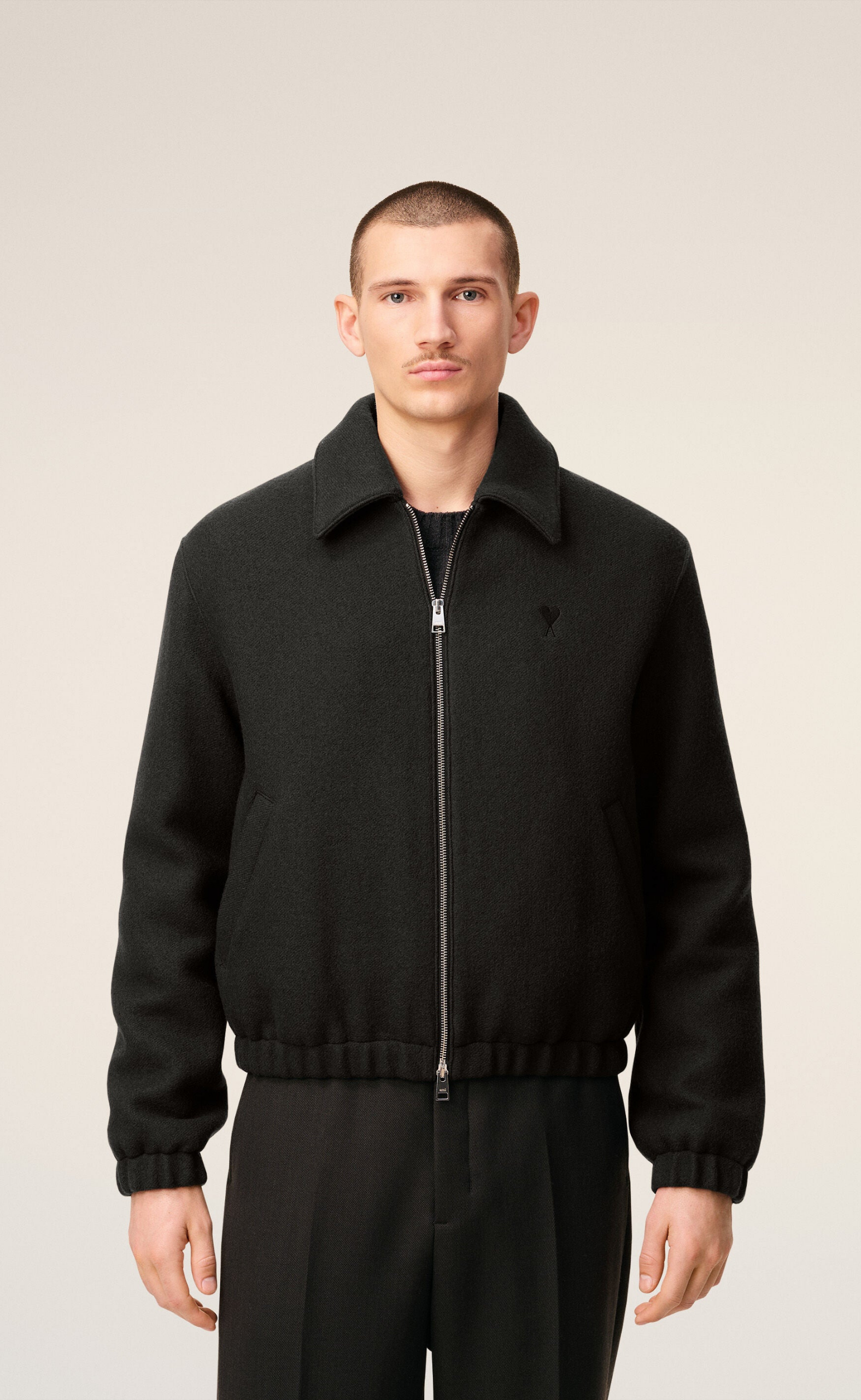 ADC GABARDINE ZIPPED ANTHRACITE JACKET