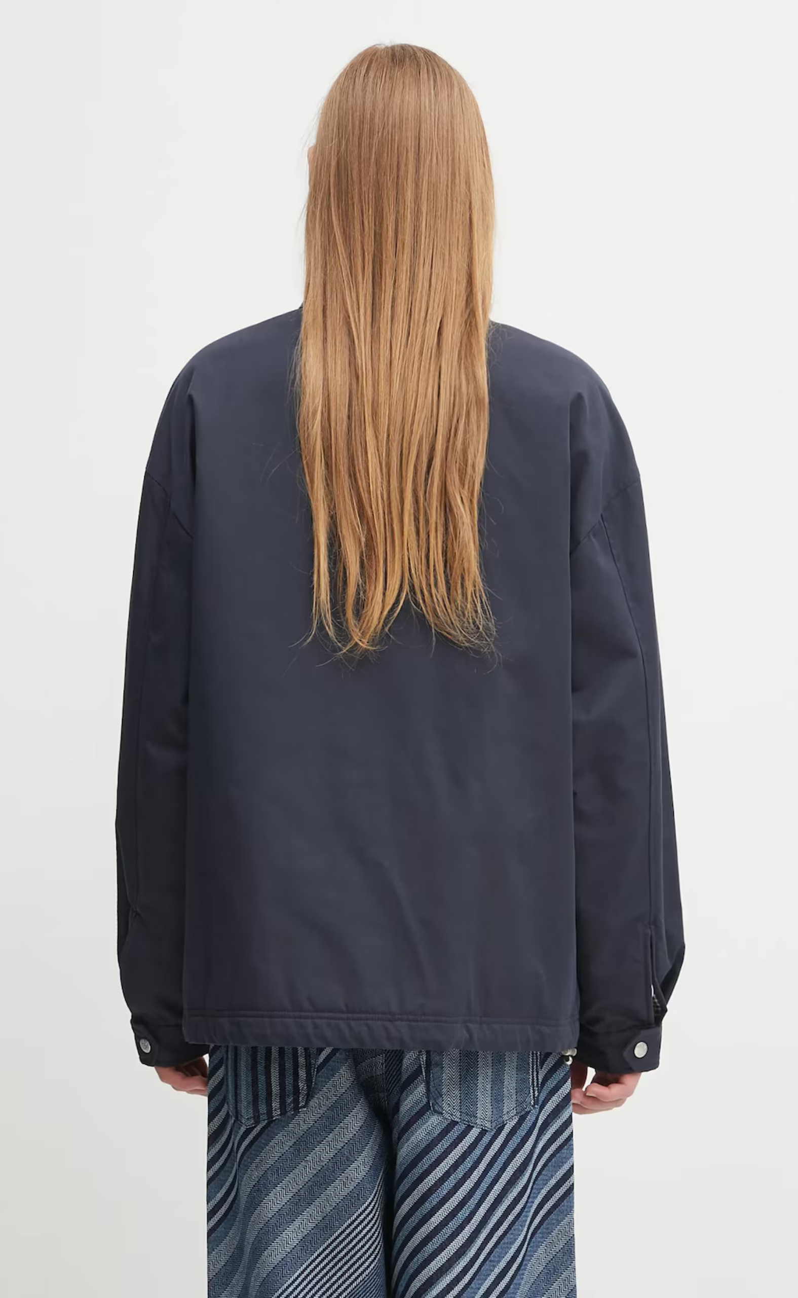 KENZO PARIS CHAINSTITCH COACH BLUE BLACK JACKET