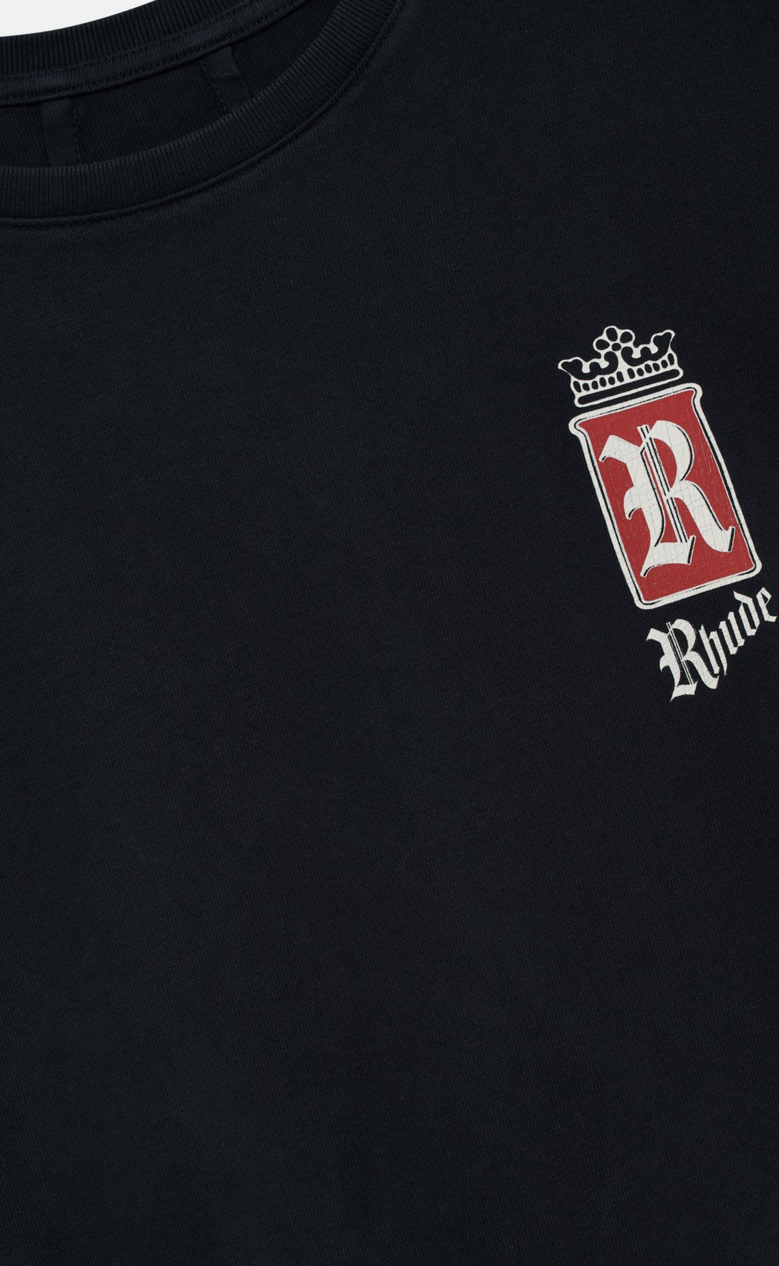 RHUDE FUMAR 91 VITAGE BLACK T-SHIRT