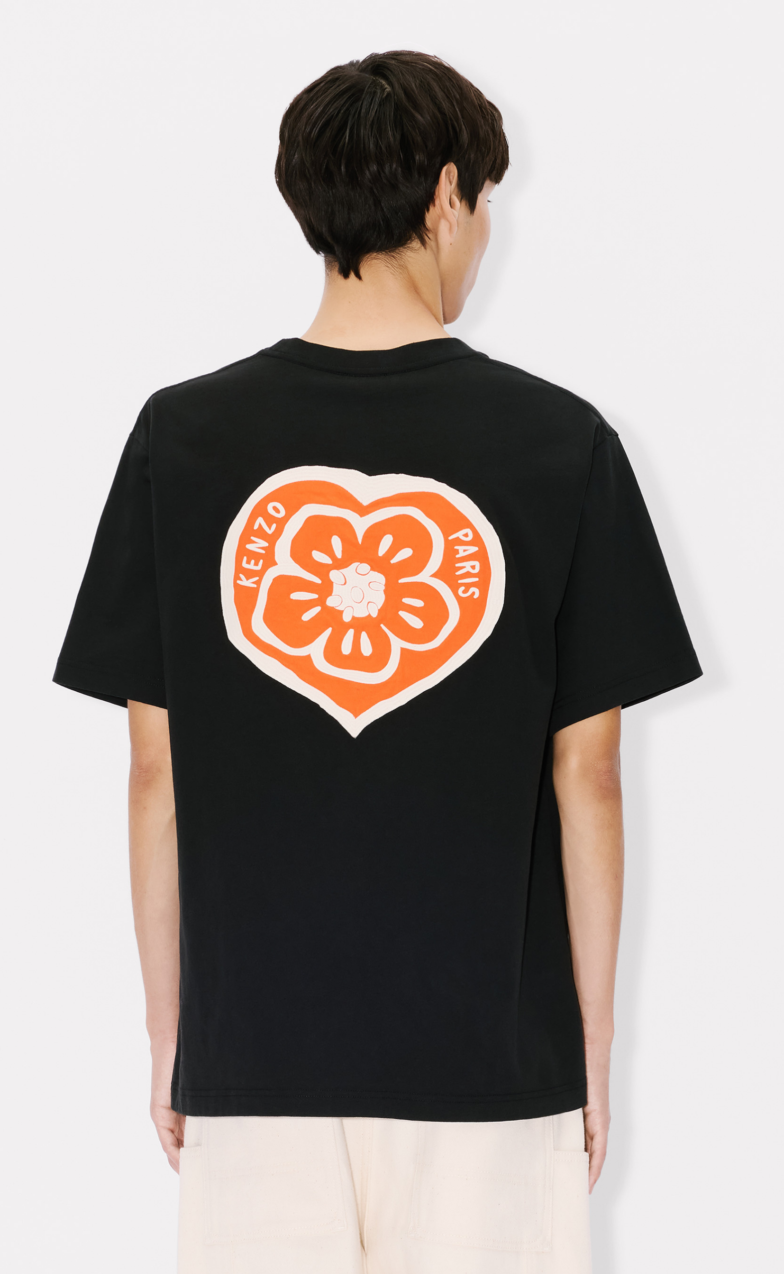 GOTS KENZO BOKE HEART OVERSIZE BLACK T-SHIRT