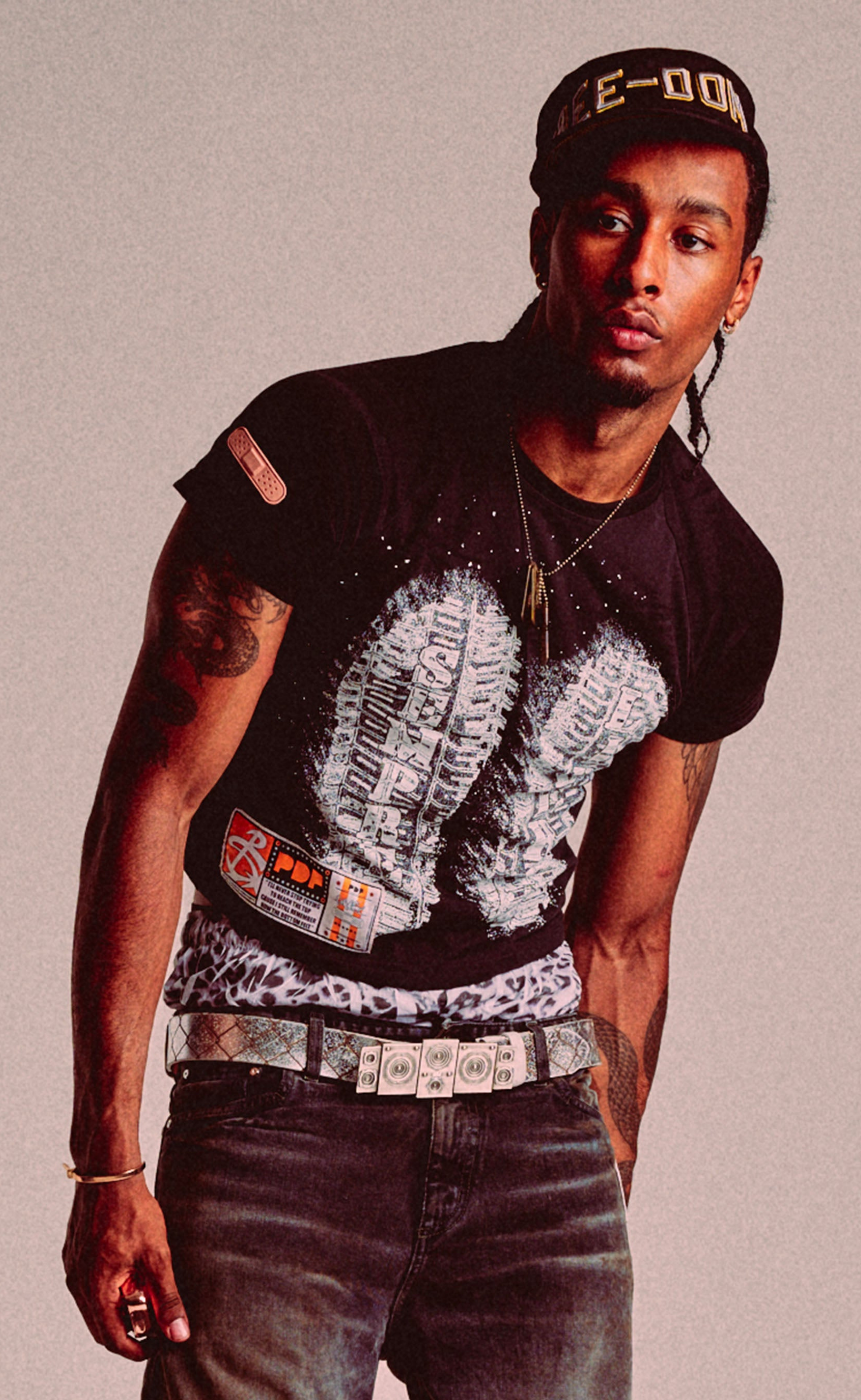 SKINNY BARTI SEMPRE LIBERI BLACK T-SHIRT
