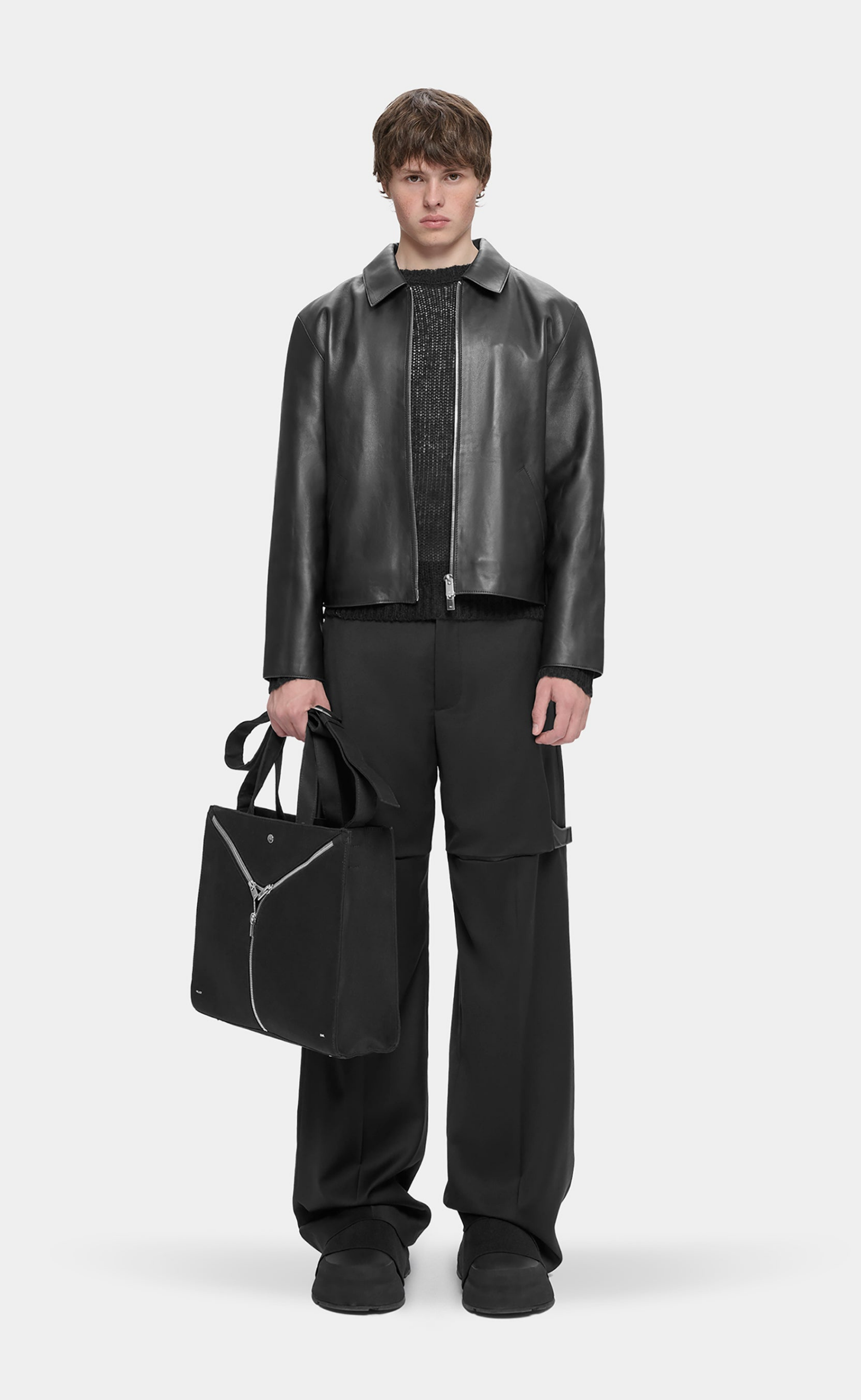 RADIANT LEATHER BLACK JACKET