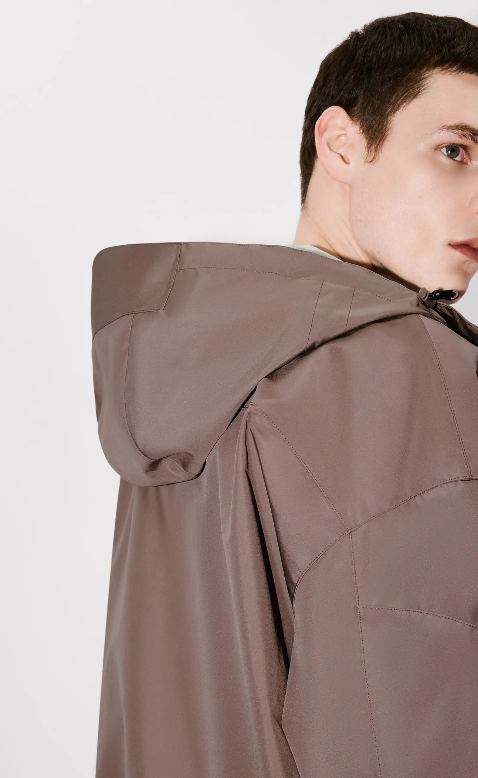 BOKE FLOWER 2.0 TECHNICAL WINDBREAKER TAUPE JACKET