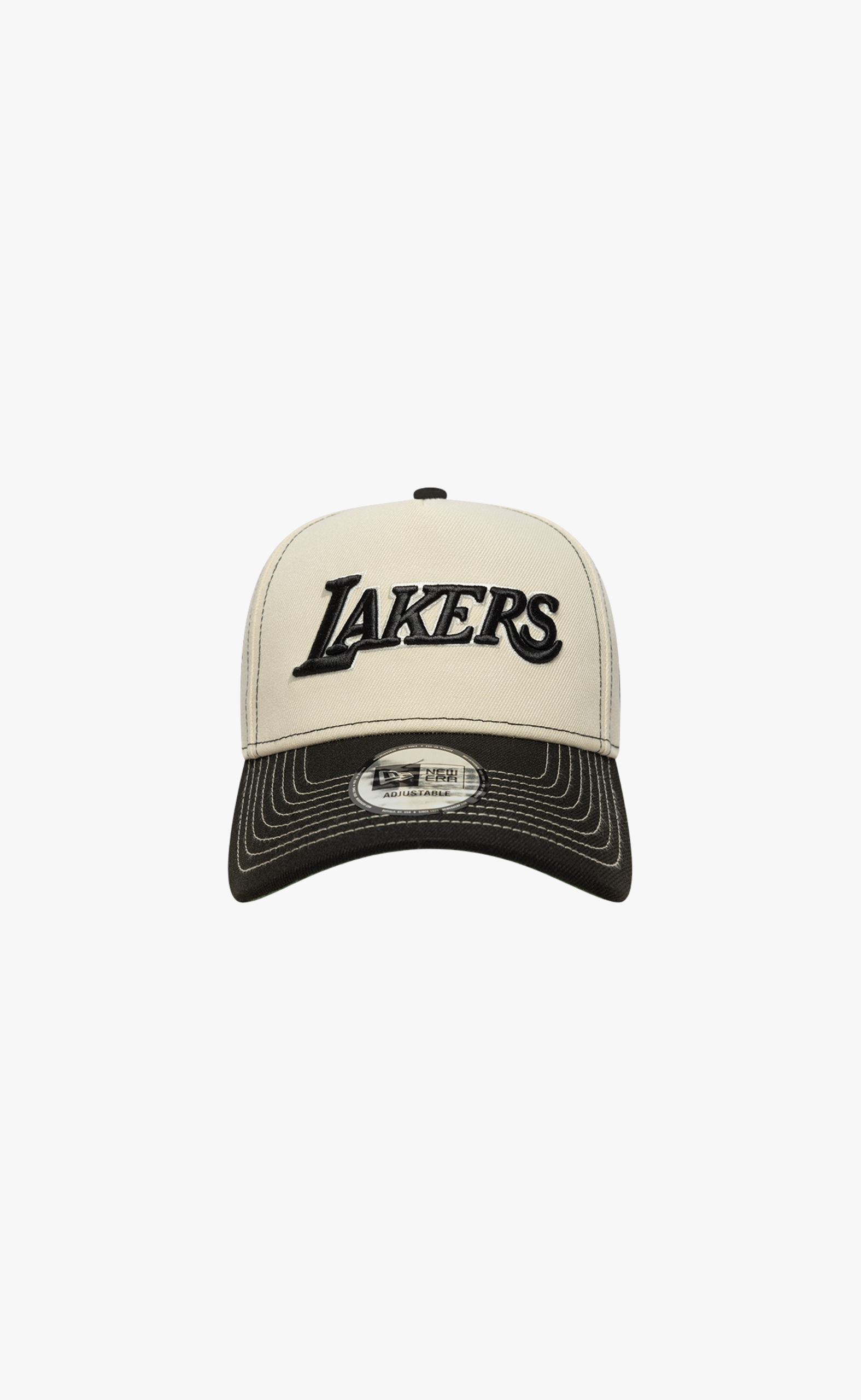 LOS ANGELES LAKERS CITY ICON E-FRAME 9FORTY CREAM BLACK HAT