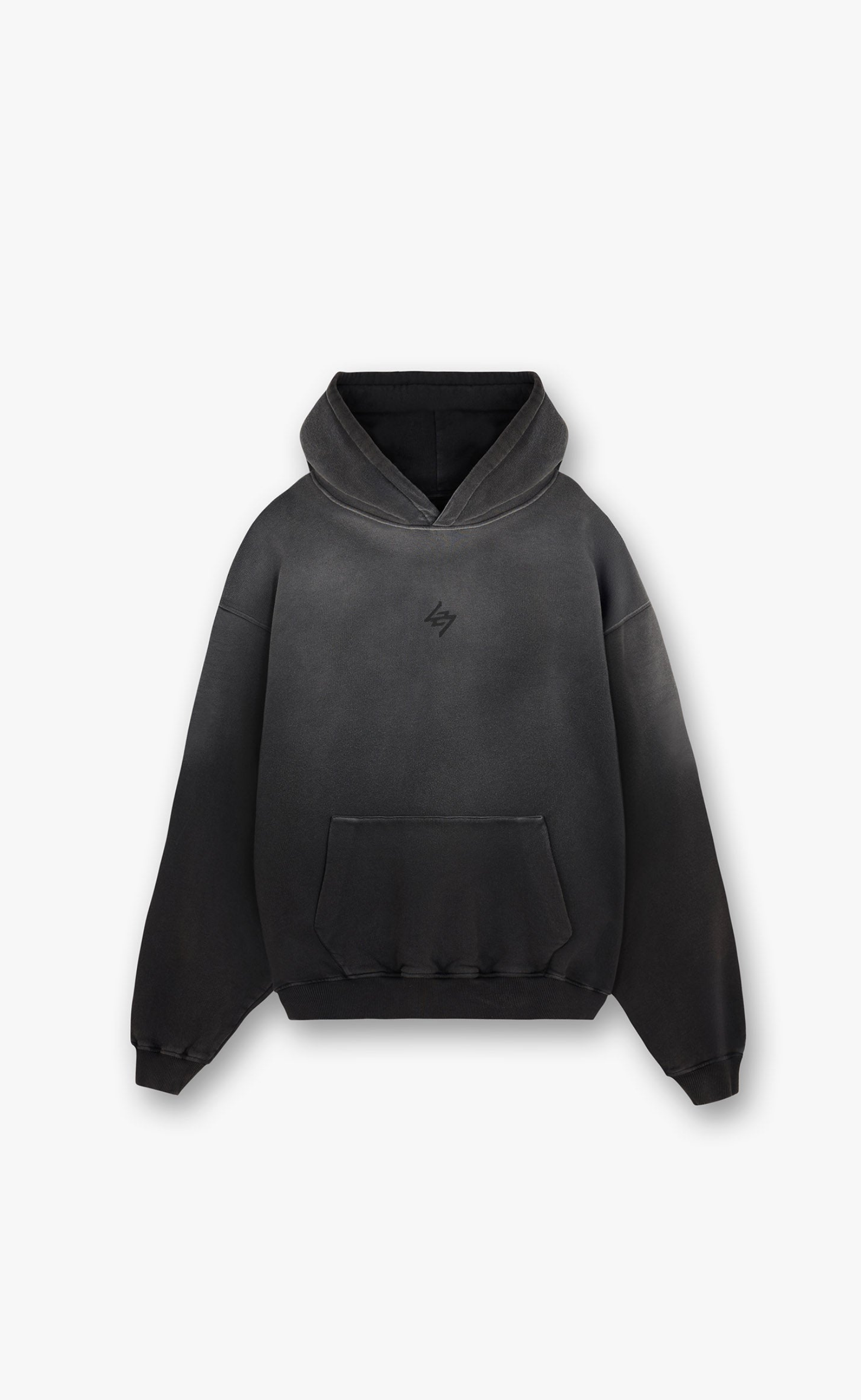 247 MOTION OVERSIZED BLACK HOODIE