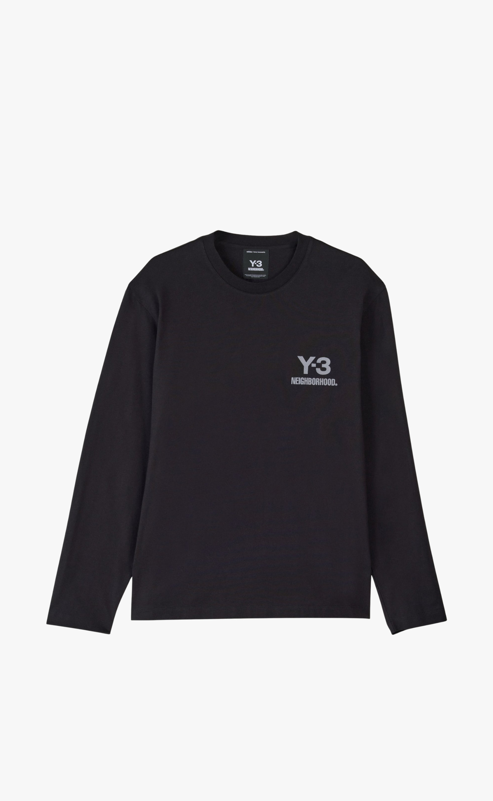 Y-3 NBHD LOGO BLACK LONGSLEEVE