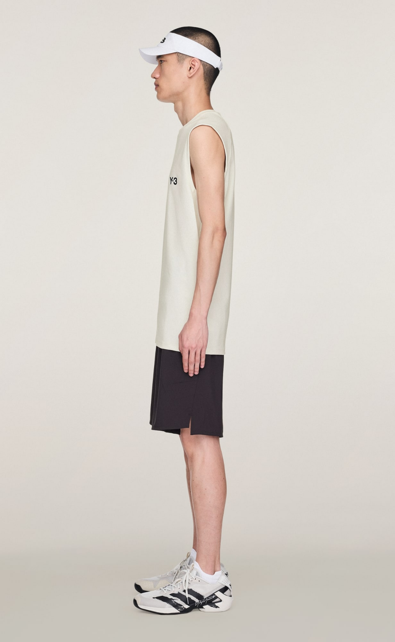 Y-3 TENNIS PRO GREY T-SHIRT