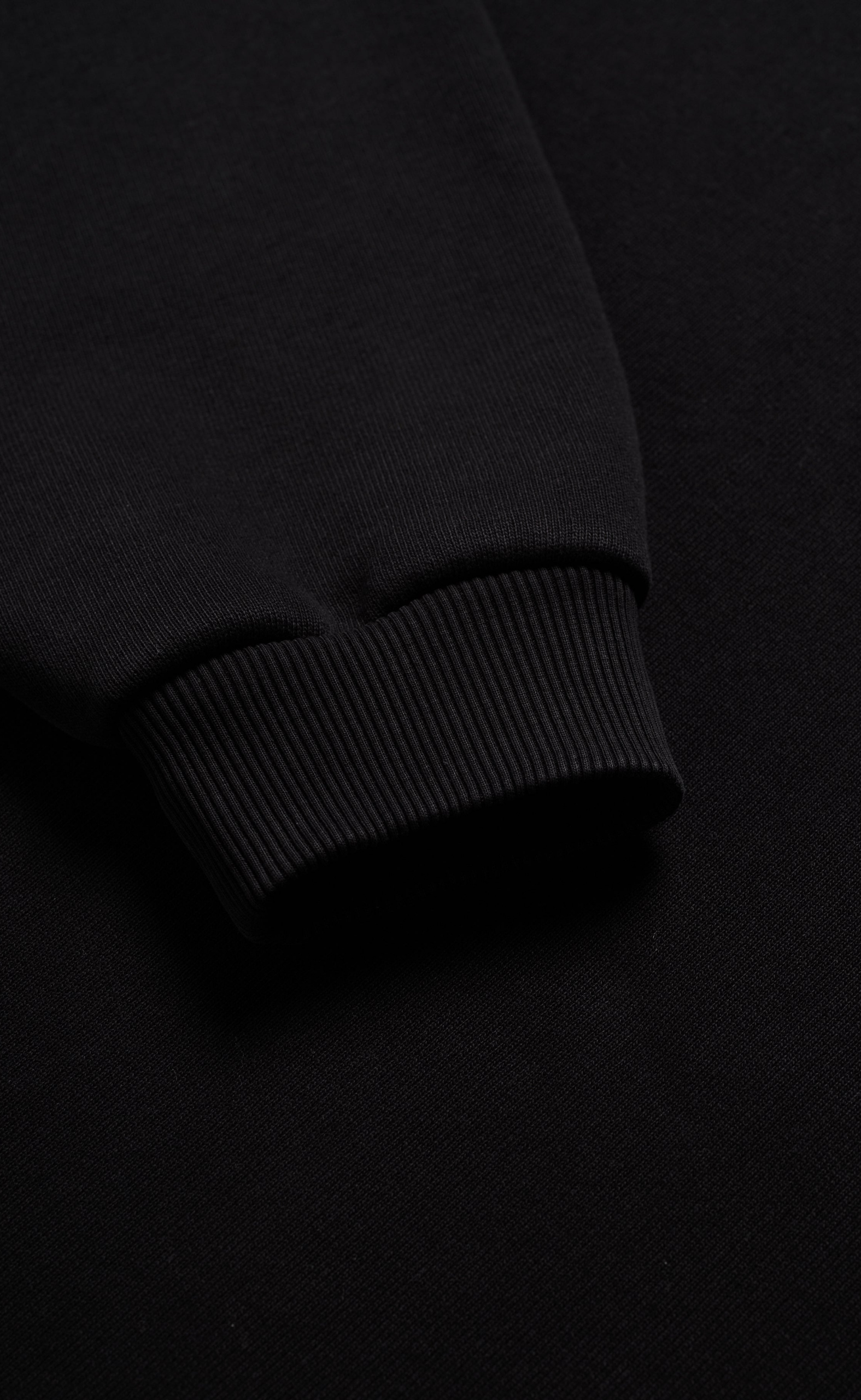UNIFORM ZIP BLACK HOODIE