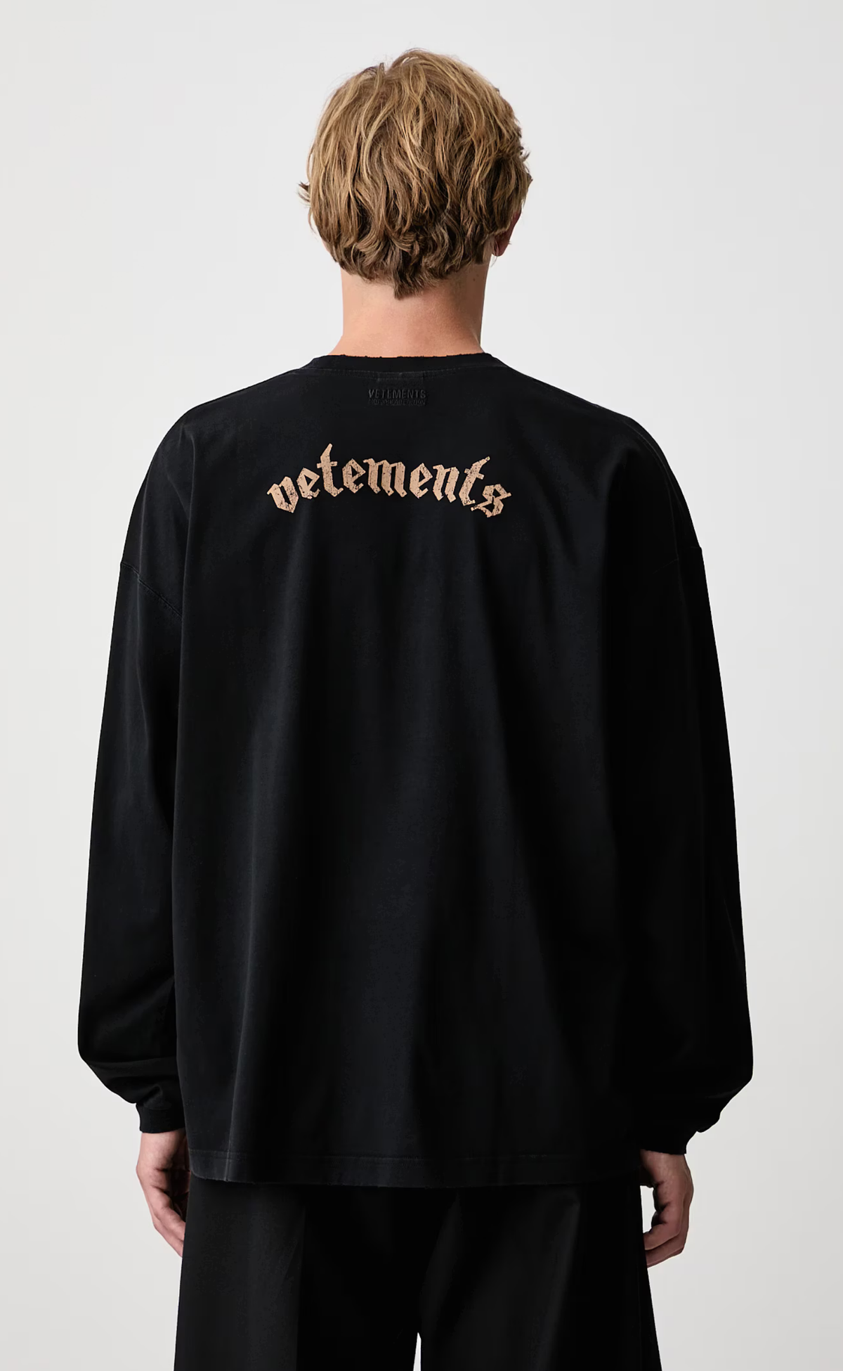 VETEMENTS X MOTORHEAD SKULL WASHED BLACK LONGSLEEVE